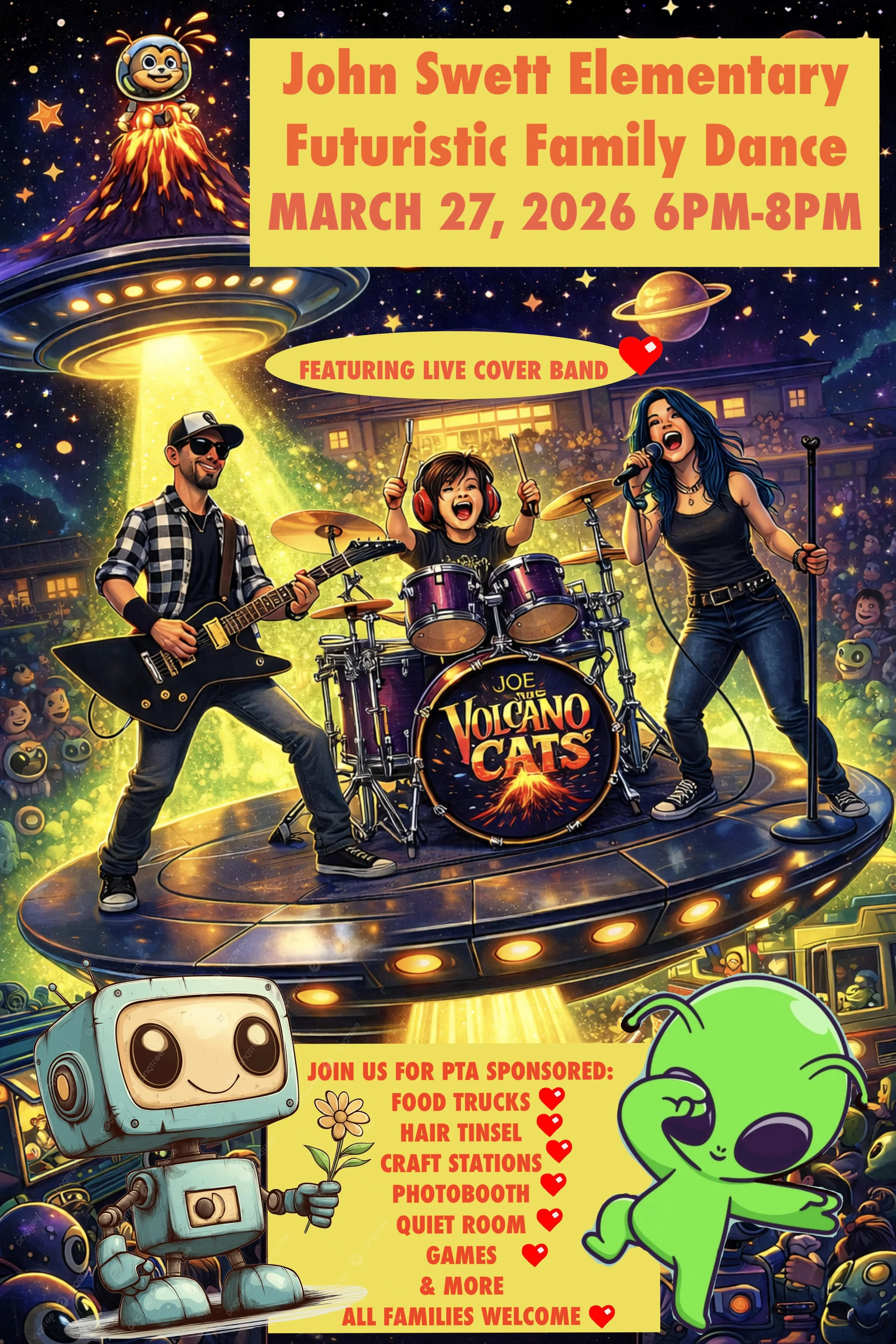 Family Dance, Friday March 27 6p-8p