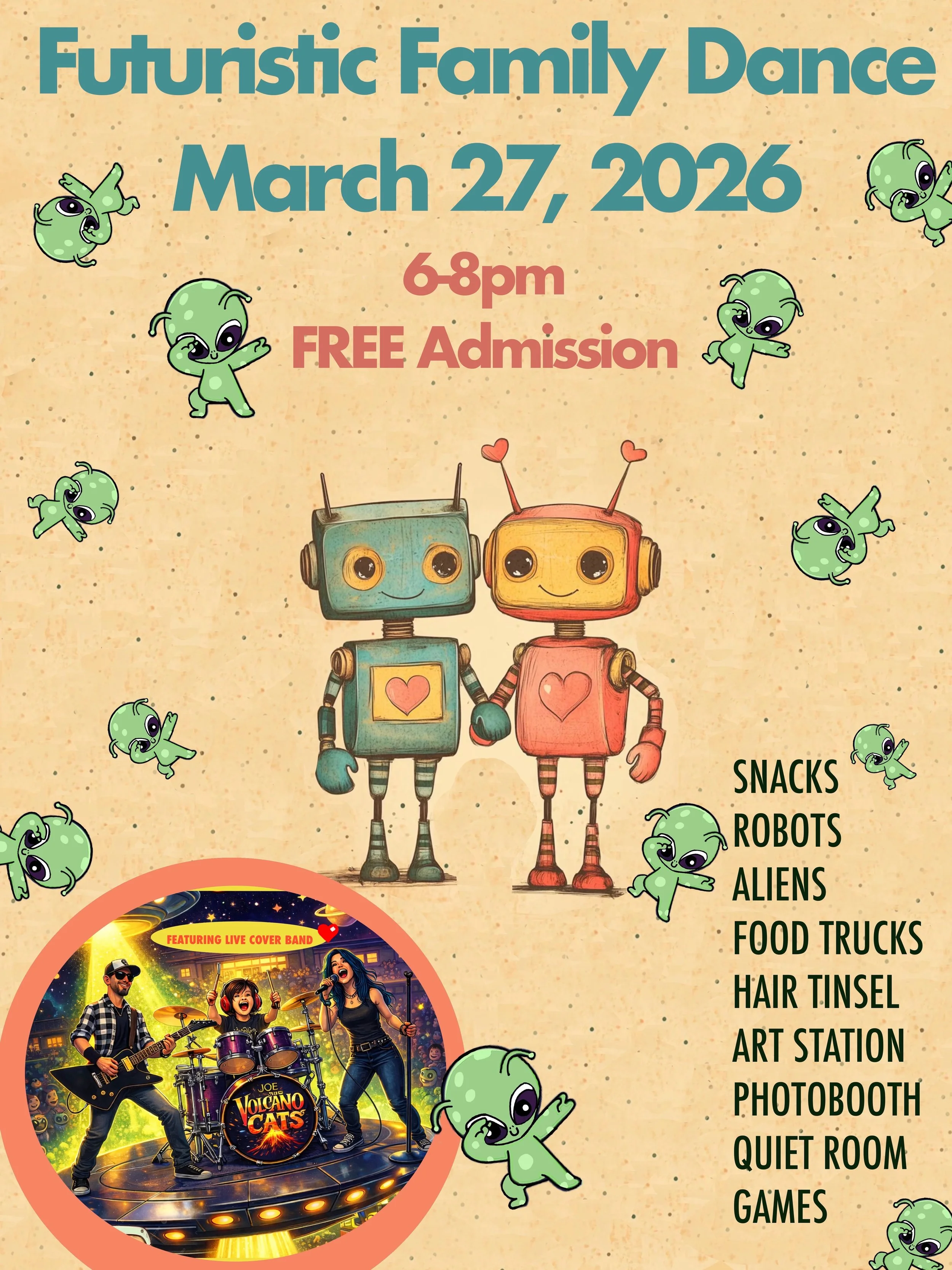 Family Dance, Friday March 27 6p-8p