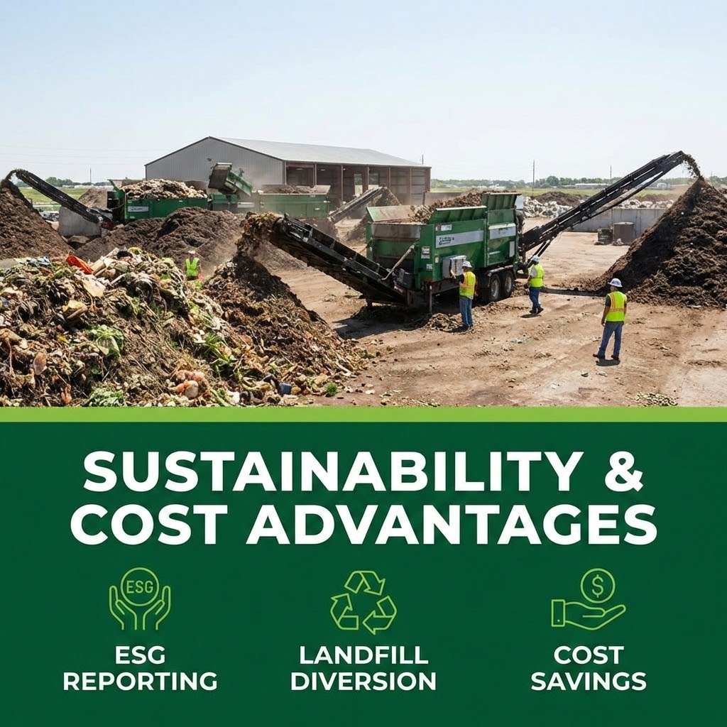 Cost of advantages of destroying food and beverges sustainably in Sacramento.