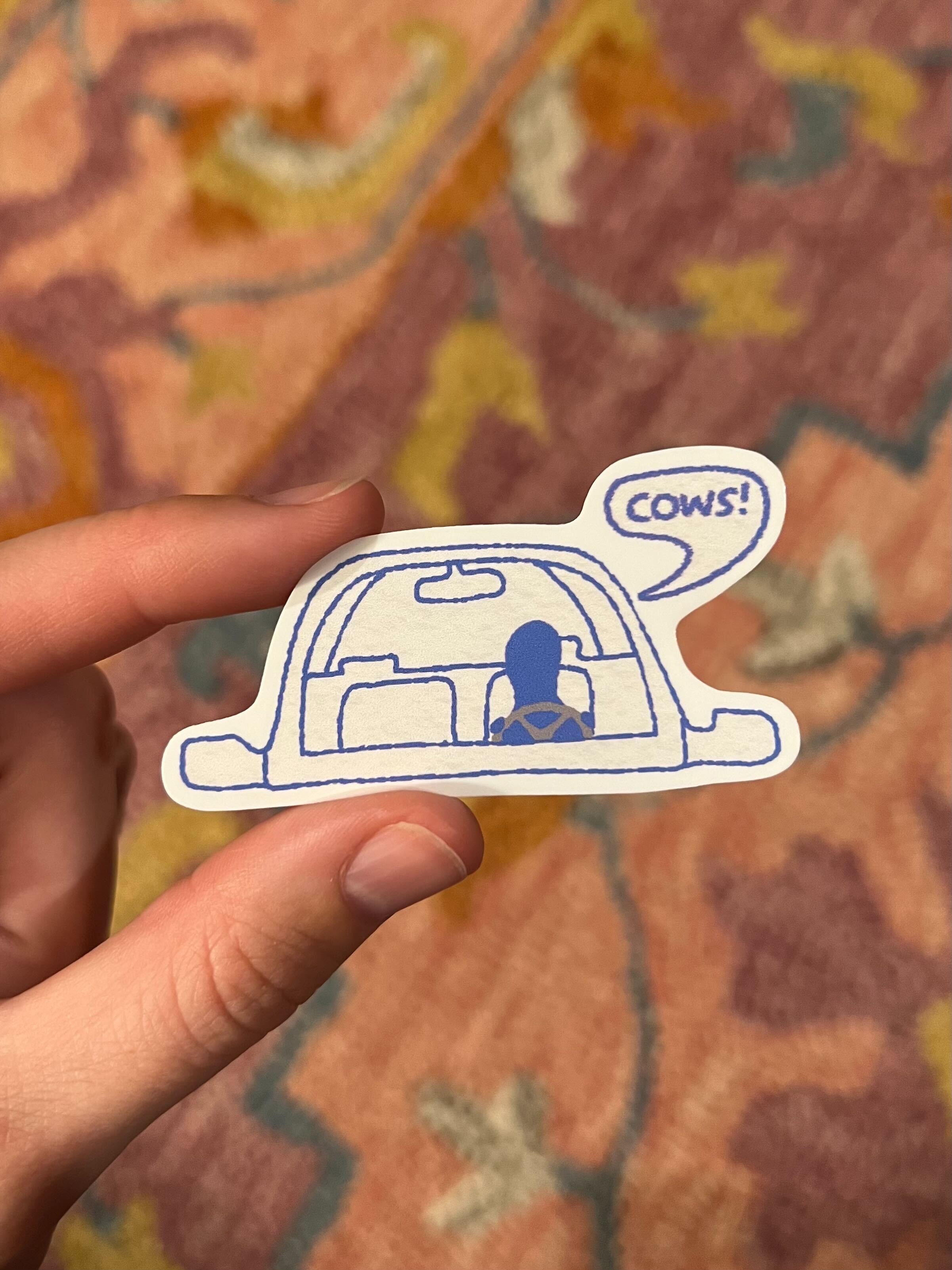 cows sticker