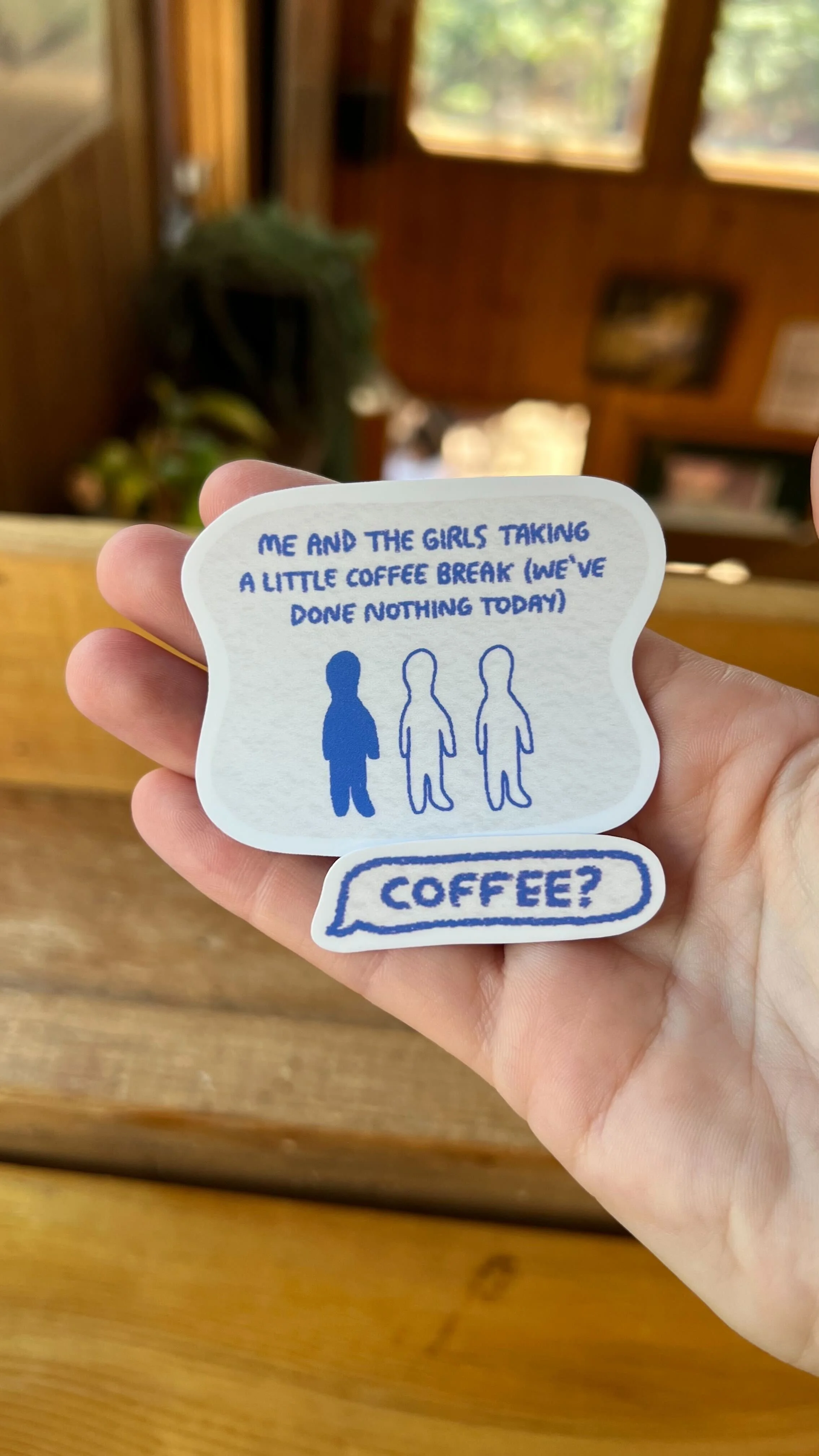 coffee sticker duo