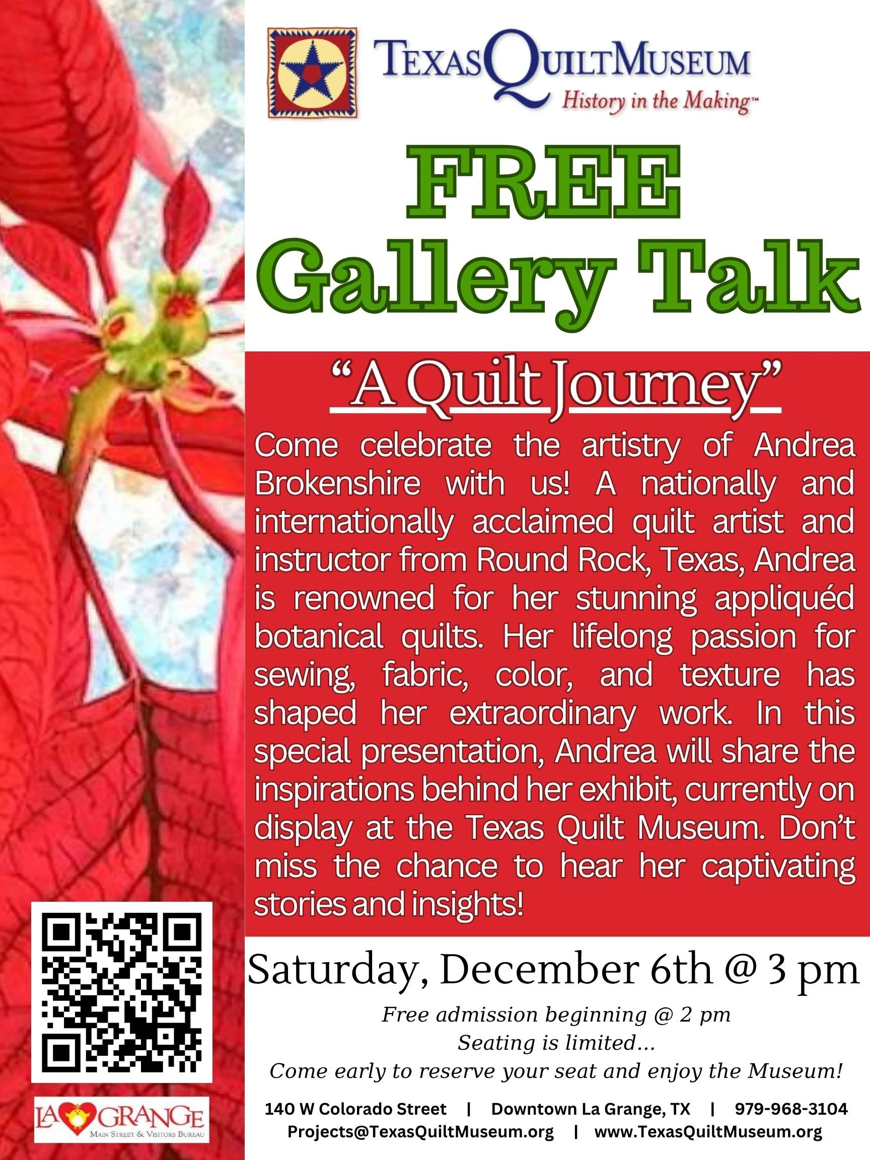 Free Gallery Talk with Andrea Brokenshire