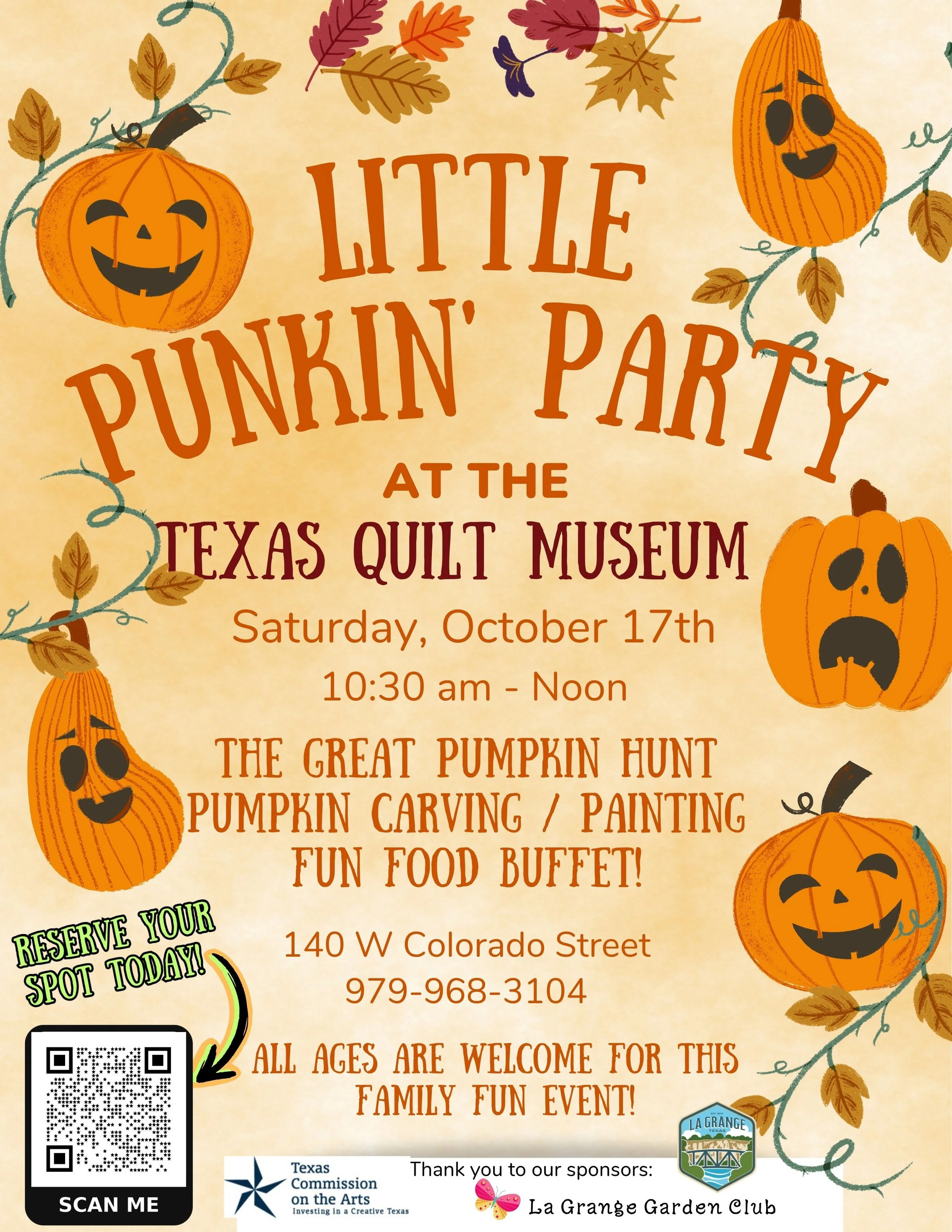 4th Annual Little Punkin’ Party