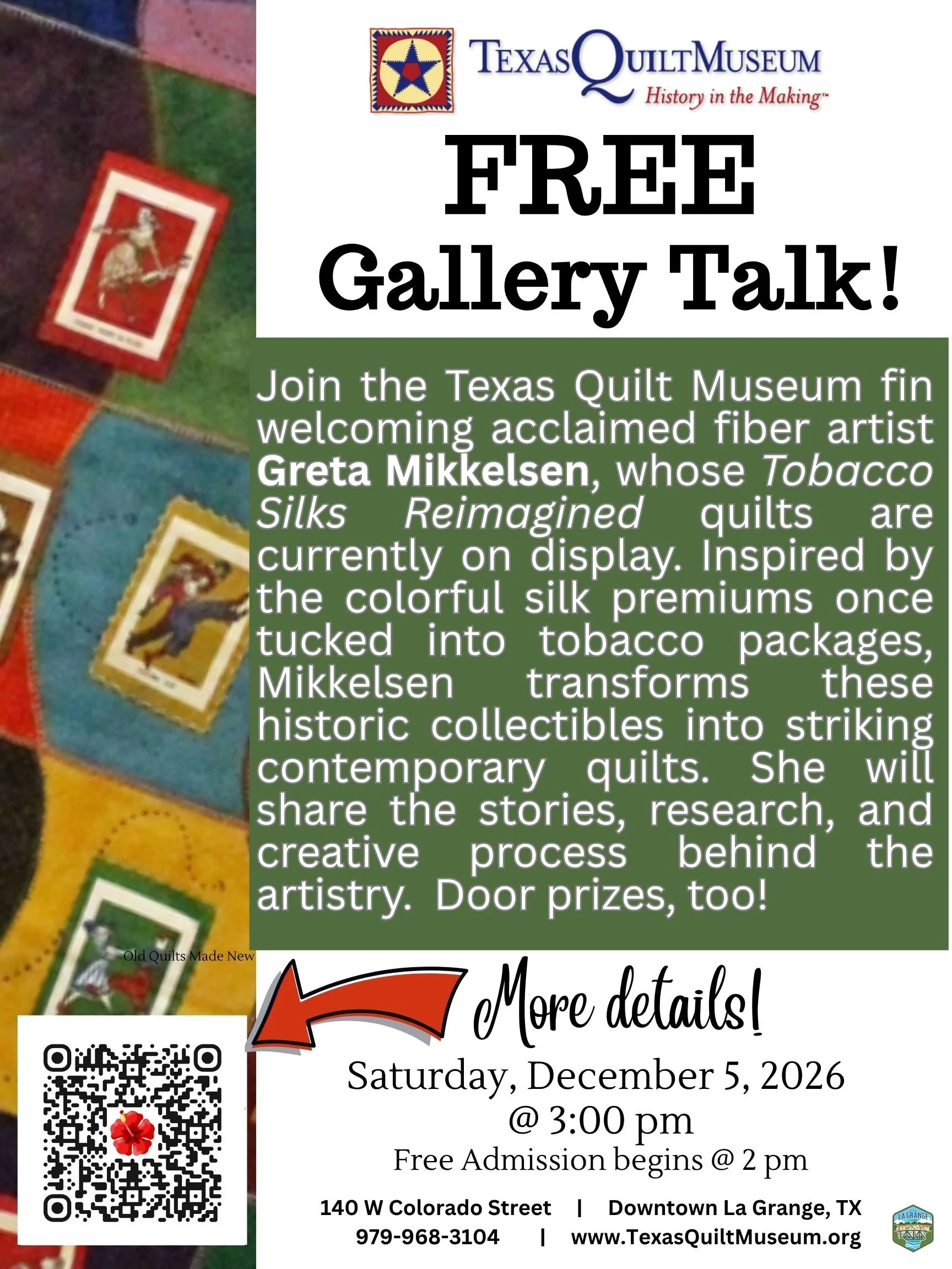 FREE Gallery Talk with Greta Mikkelsen!