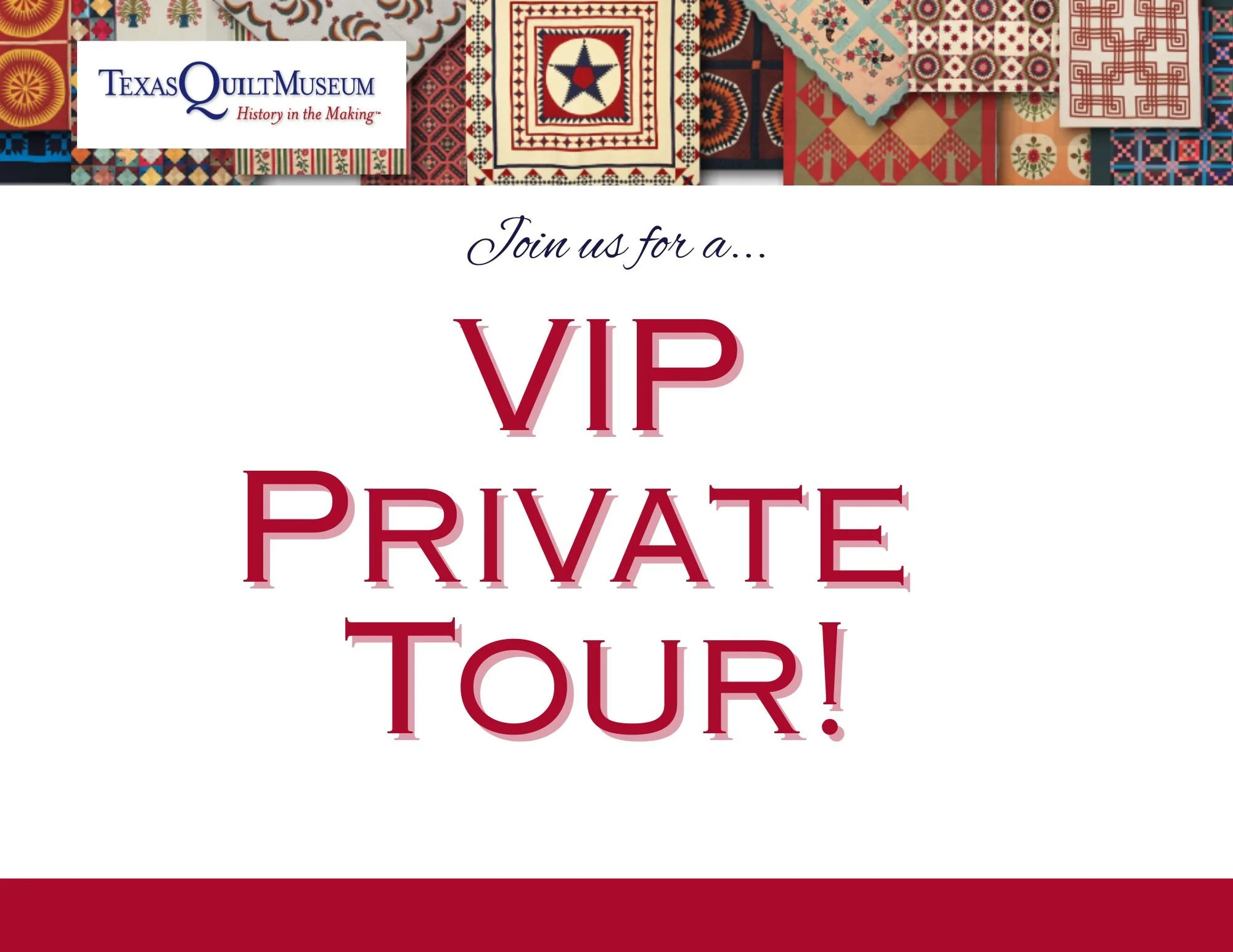 Take a VIP Private Tour of the Texas Quilt Museum!