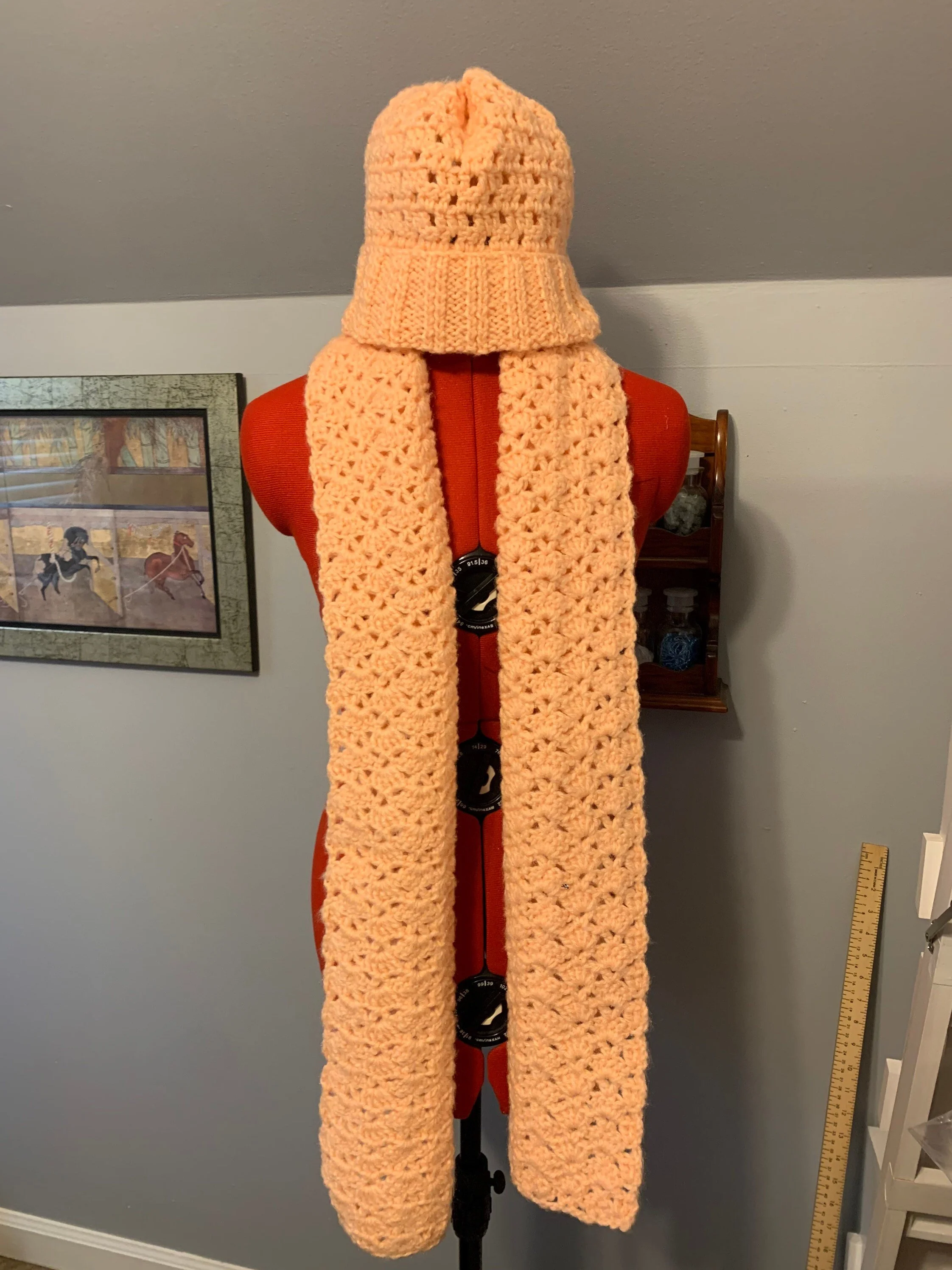 Hat and Scarf set peach open.jpg
