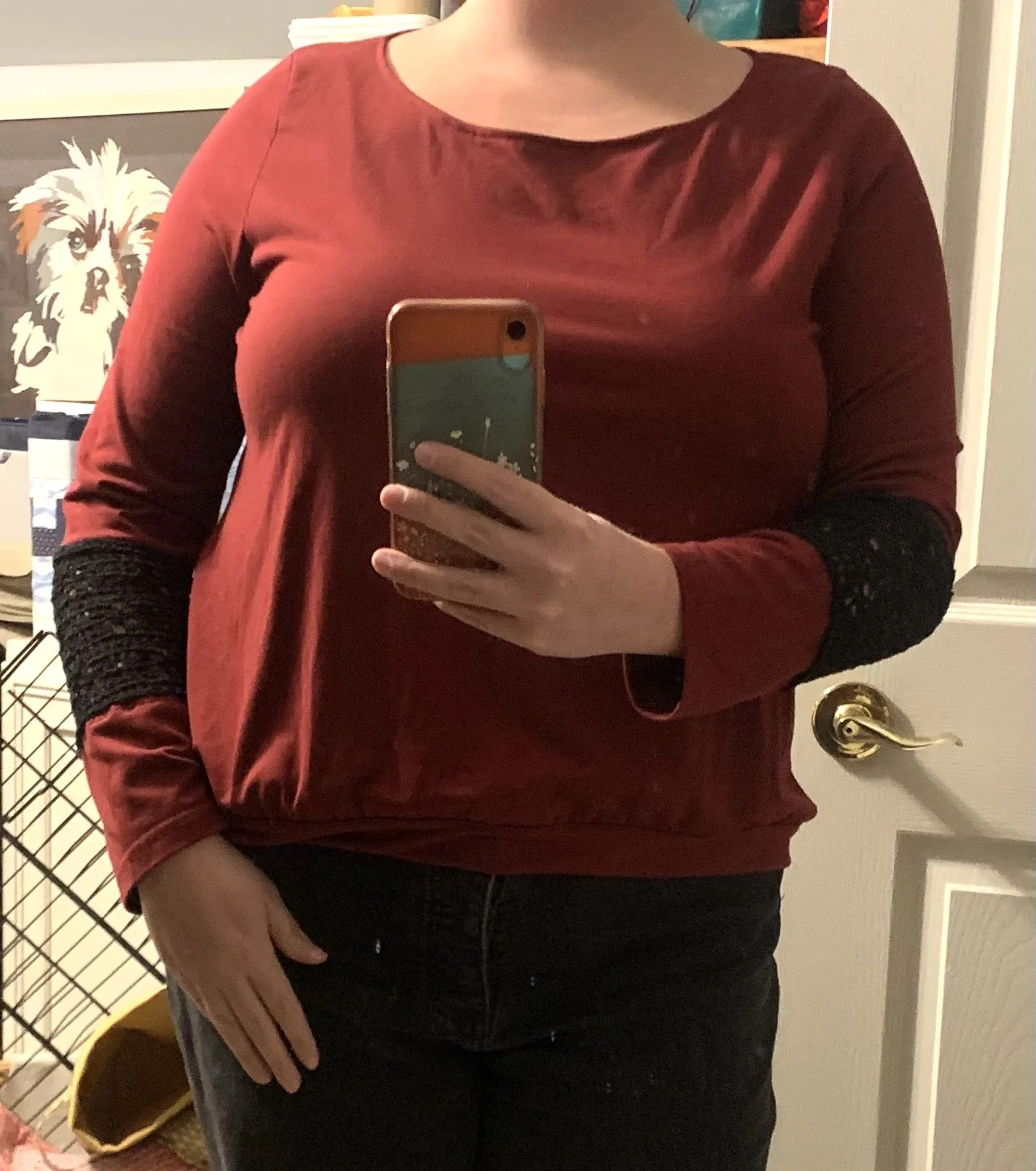 Refashioning #4: Burgundy Blouse