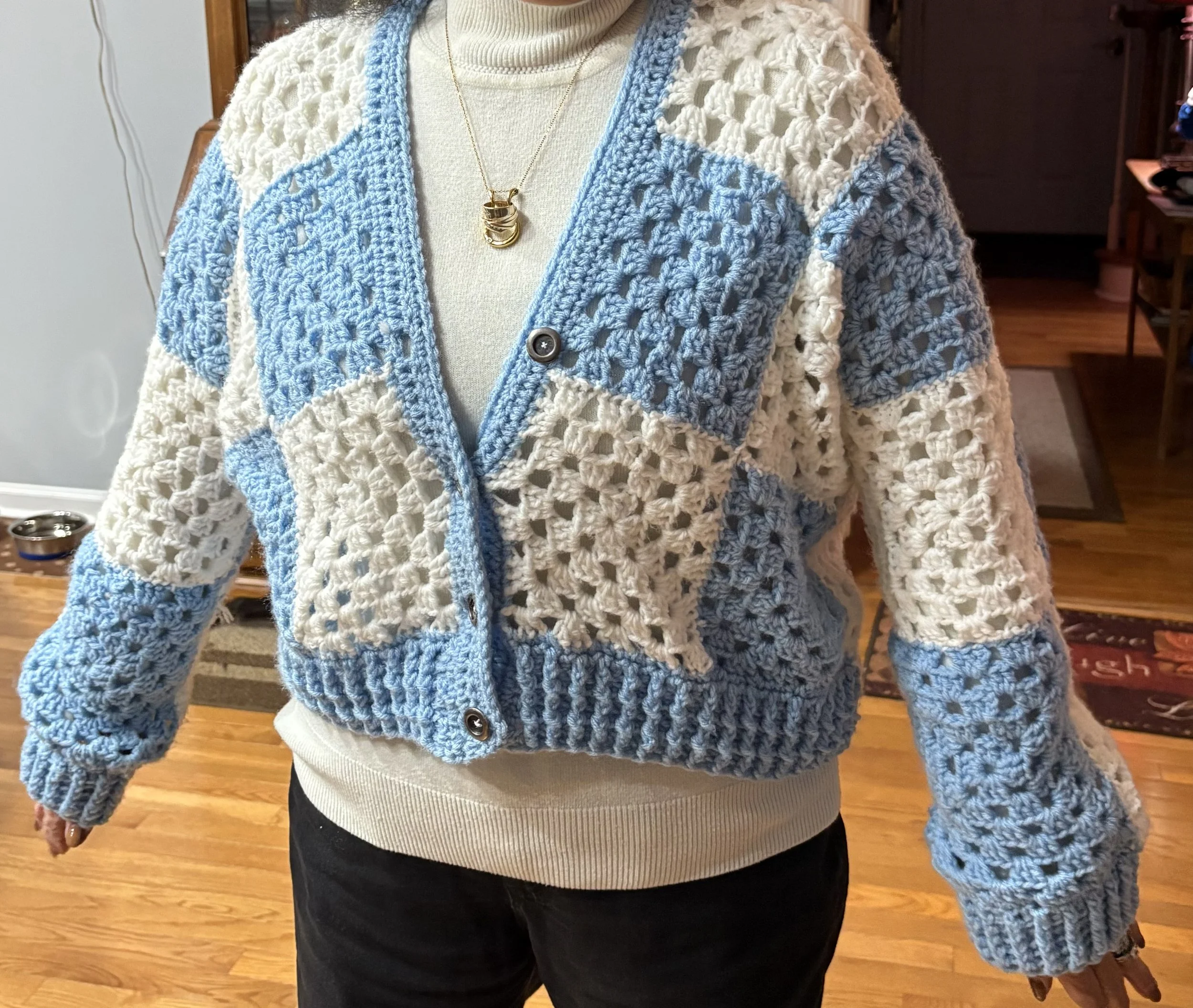 Classic Granny Square Sweater
