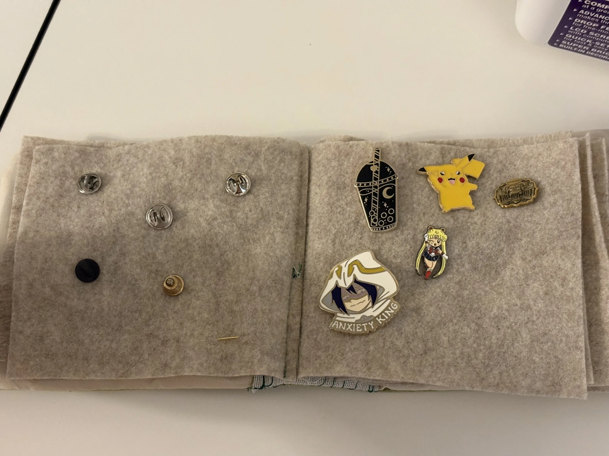 Pins are finally stored...