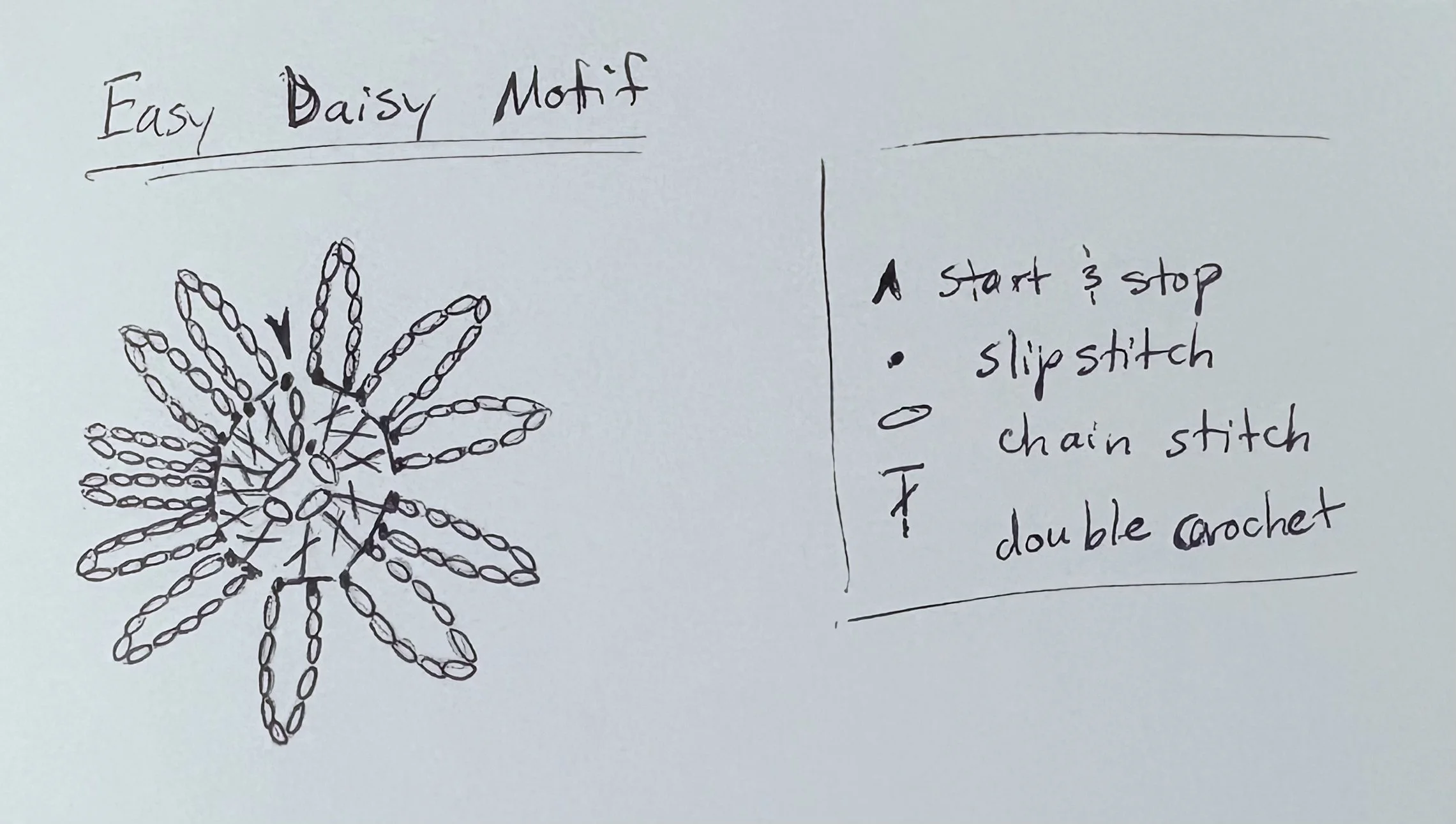 Easy Crochet Daisy