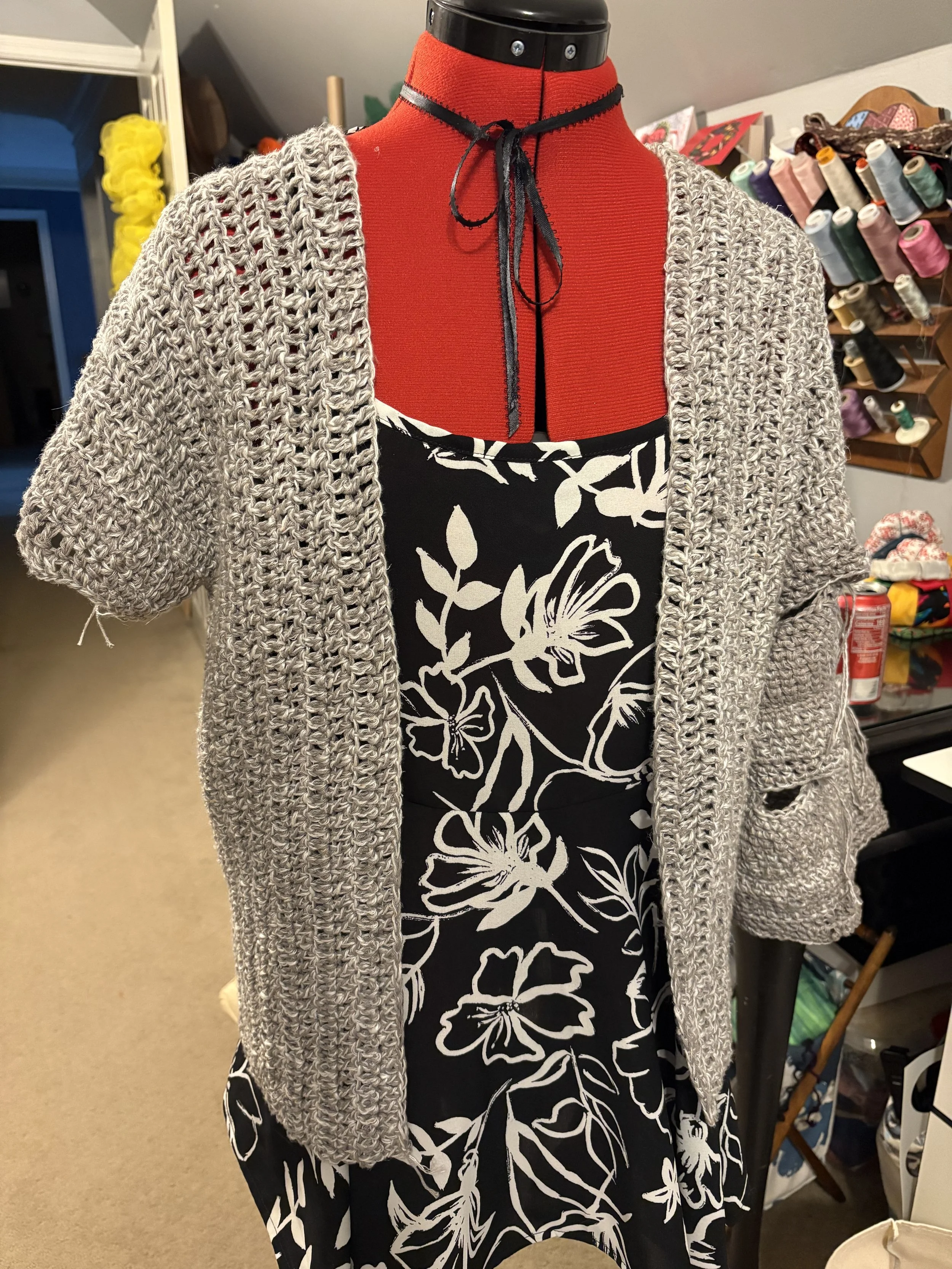Attaching the sleeves
