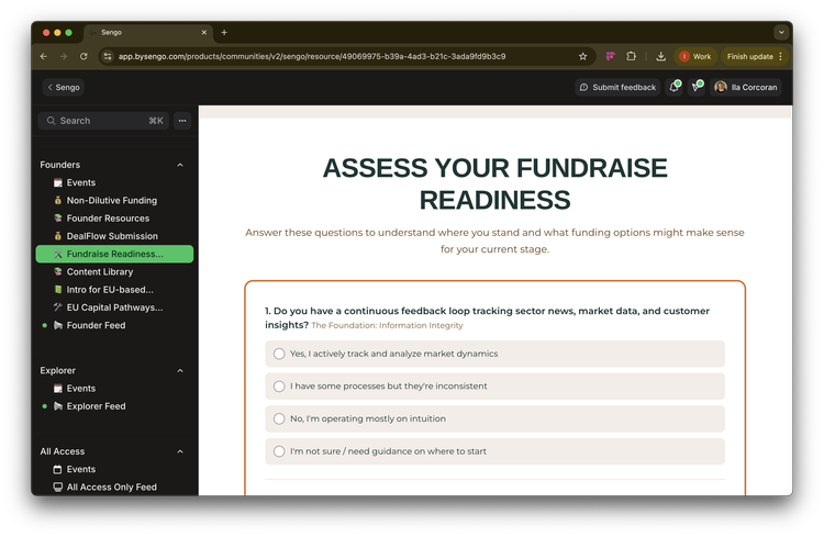 Funding Readiness