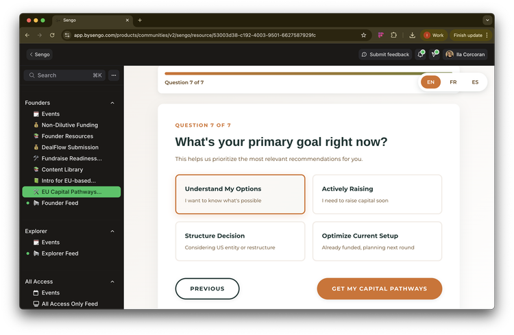 Funding Readiness Assessment