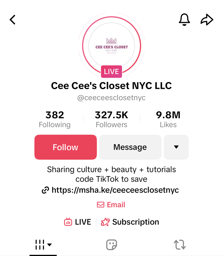 Cee Cee's Closet TikTok