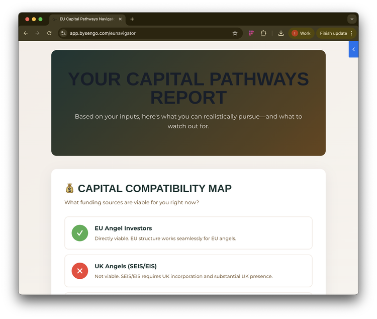 EU Capital Pathways Tool
