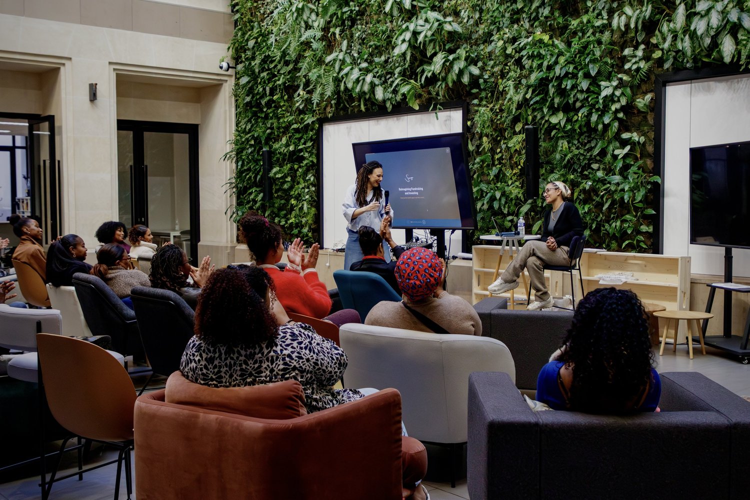 Speaking at conference