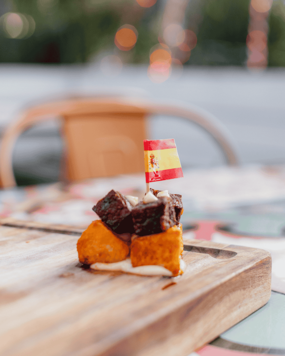 tapeo tapa spanish flag