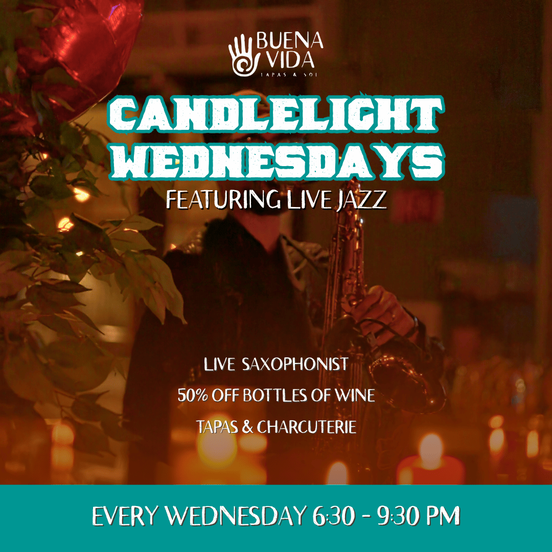 Candlelight Wednesdays square graphic