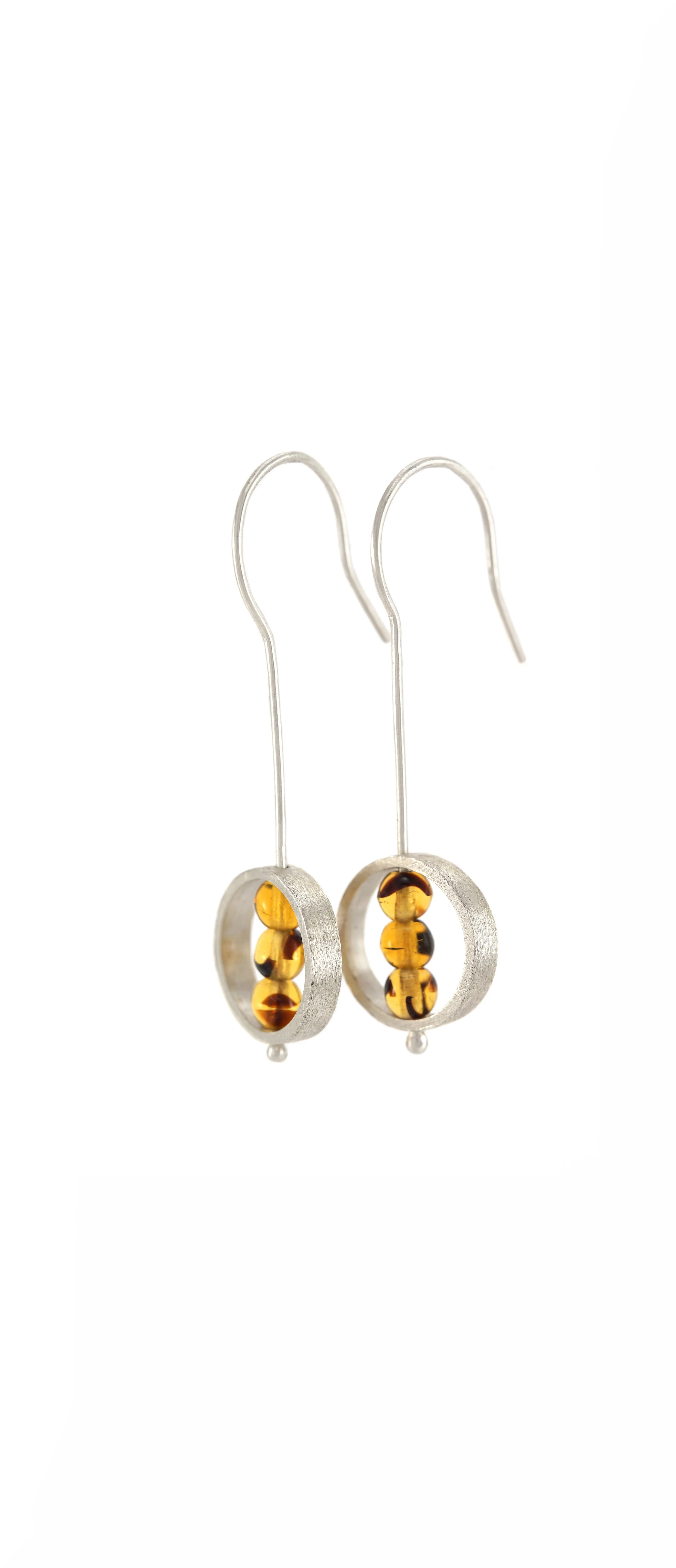 Tortoiseshell Circle Drop Earrings