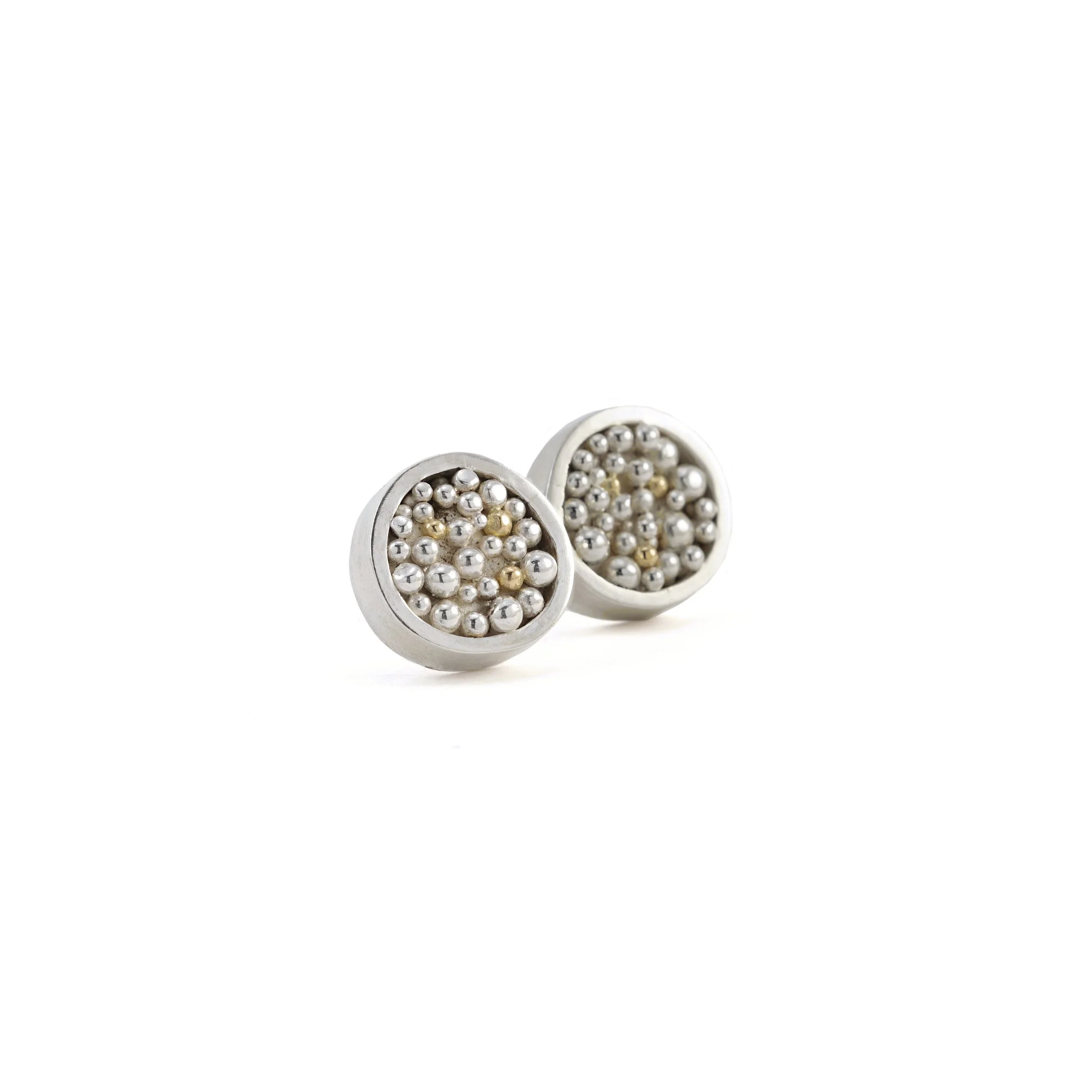 Chunky Granulated Circle Studs