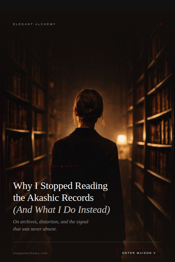 Why I Stopped Reading the Akashic Records (And What I Do Instead)