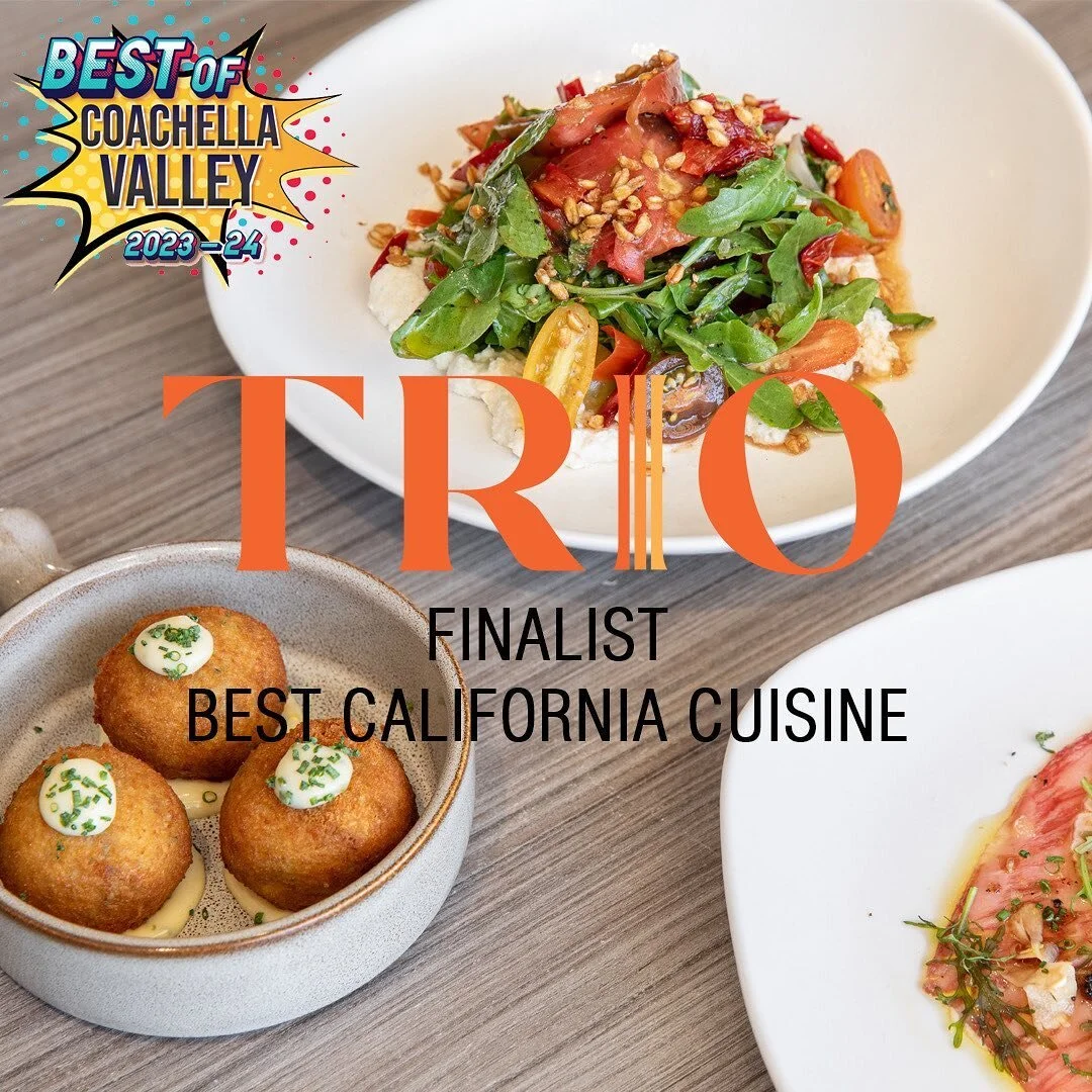 In The Press TRIO Restaurant Palm Springs