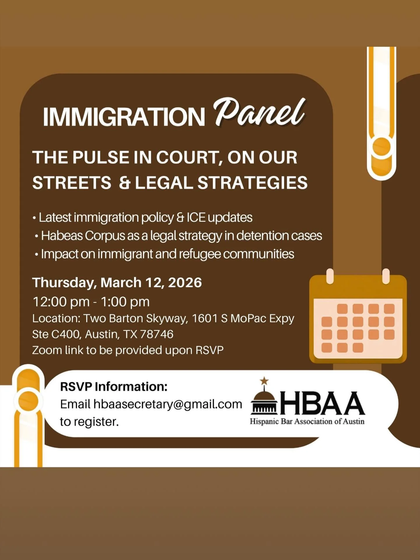 Join us for our next General Membership Meeting this Thursday, March 12, where we&rsquo;ll hear directly from a panel of immigration professionals and attorneys about the latest updates in immigration policy and what they mean for our community!