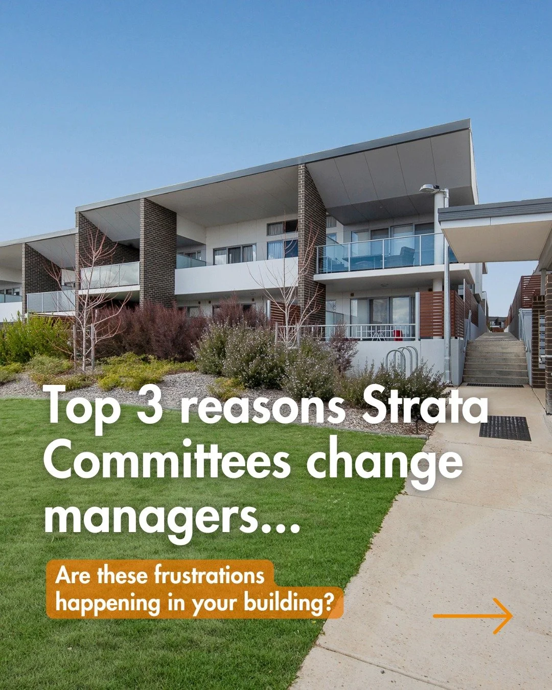 Top 3 reasons Strata Committes change managers…..