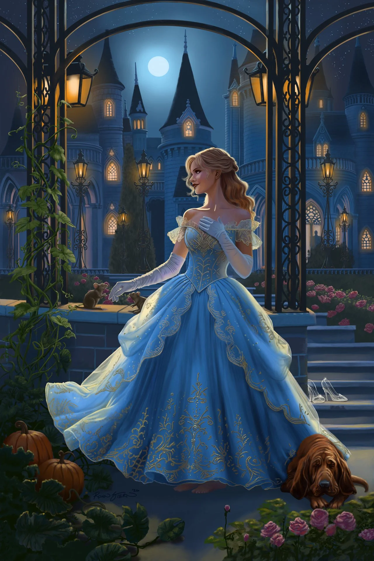 A princess of romance, nostalgia, and joy, contented within her dream-come-true.