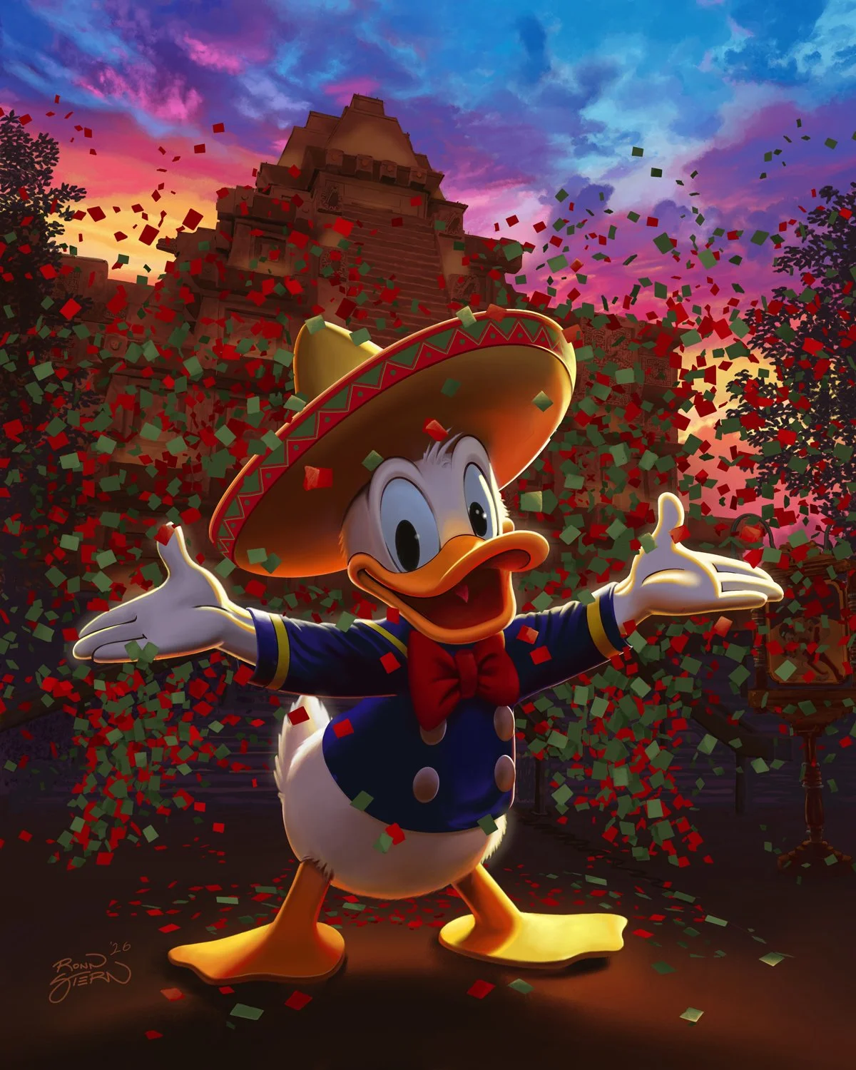 Caballero Donald - digital painting by Ronn Stern
