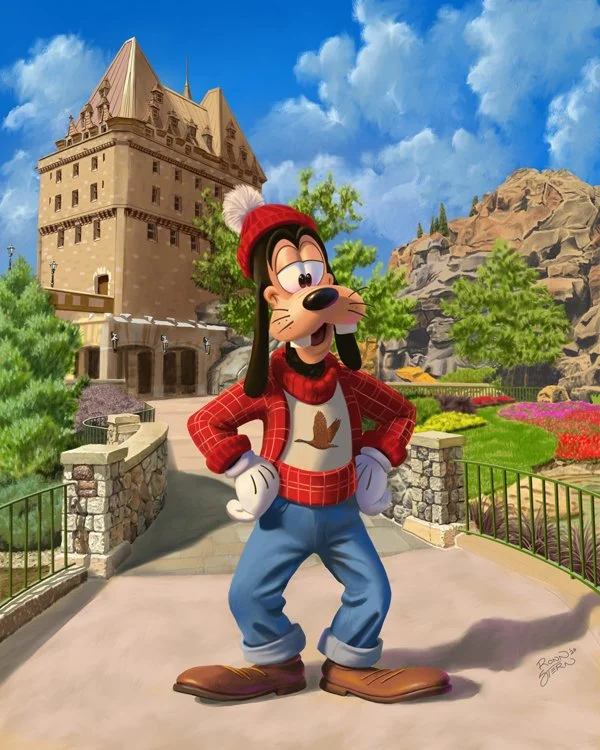 Canadian Goof in Canada Pavilion - a digital painting by Ronn Stern
