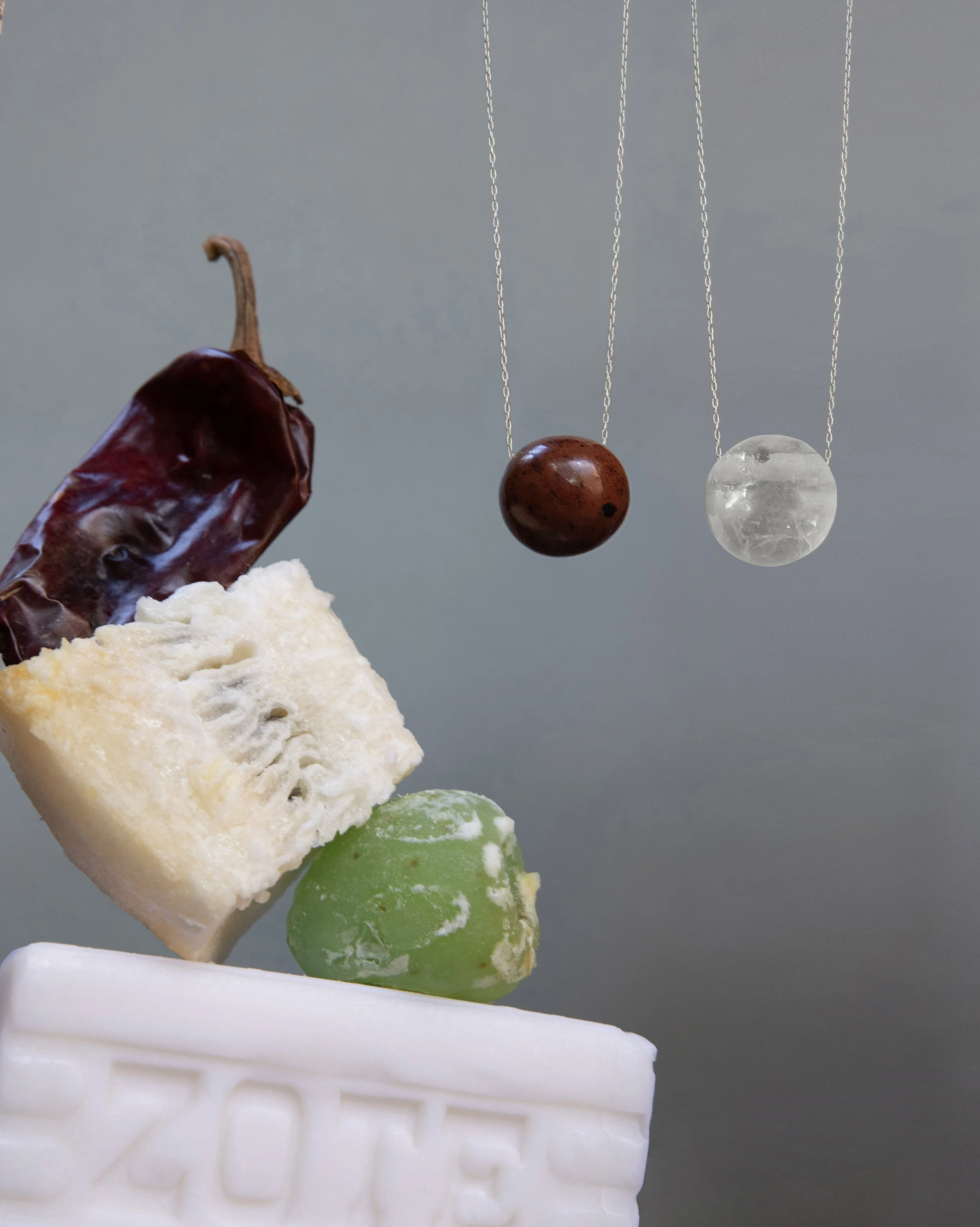 The Cuentas Necklace with Obsidian in Silver-Alt1.jpg