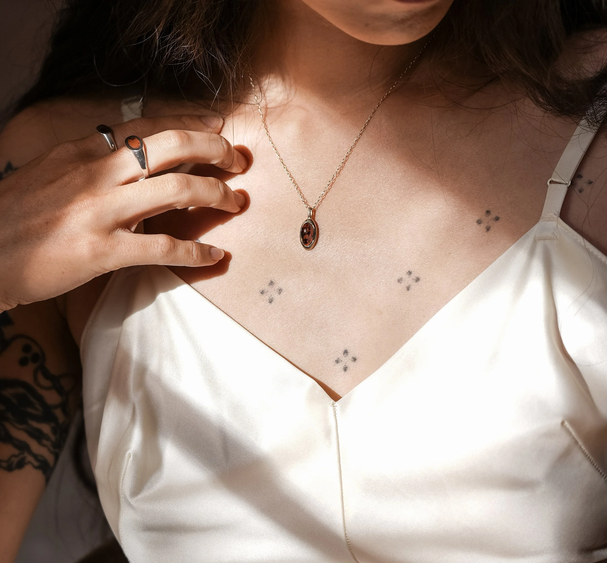 The Pedestal Necklace Obsidian 14k Gold.jpg