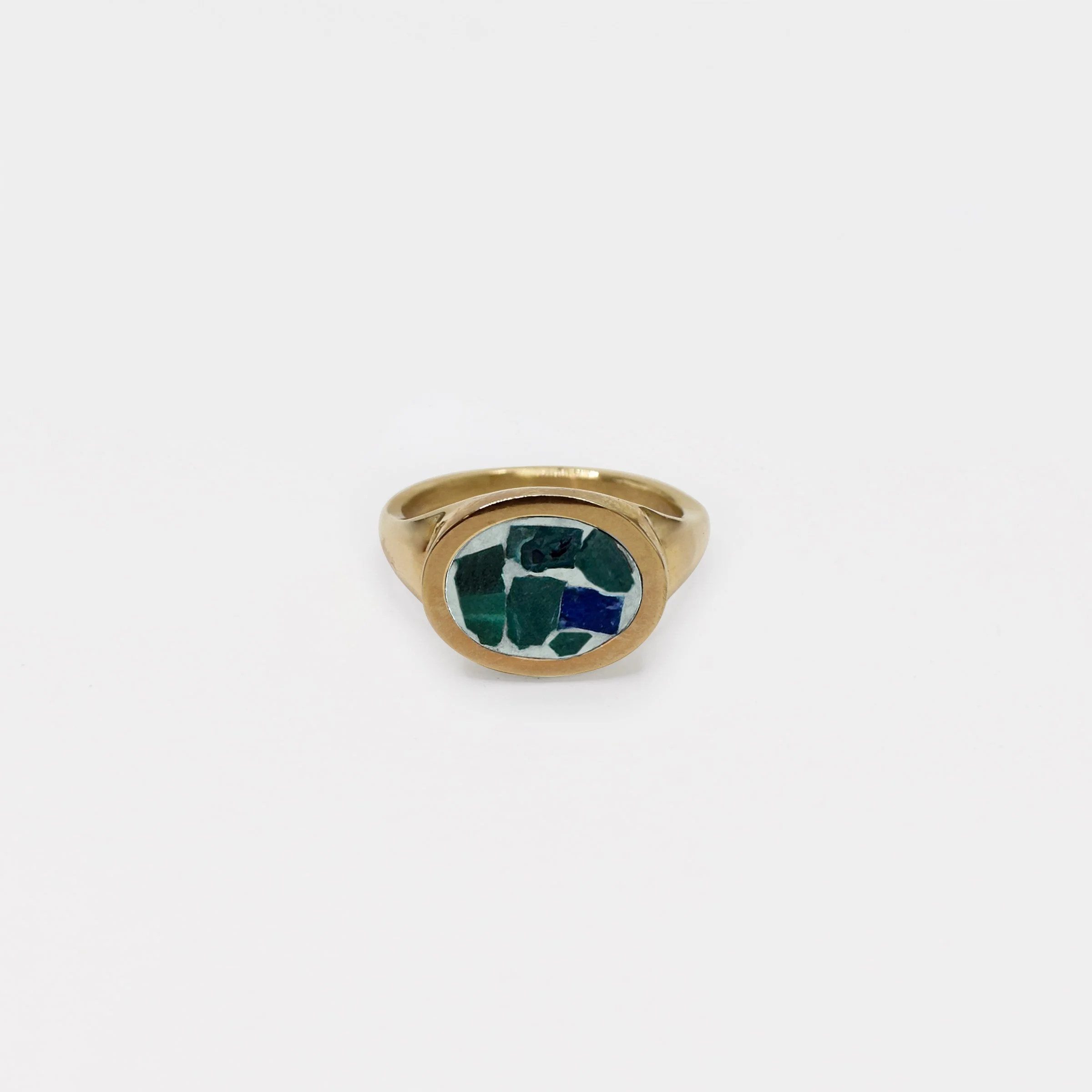 The Mosaico Ring with Malachite and Lapis in 14k Gold.jpg