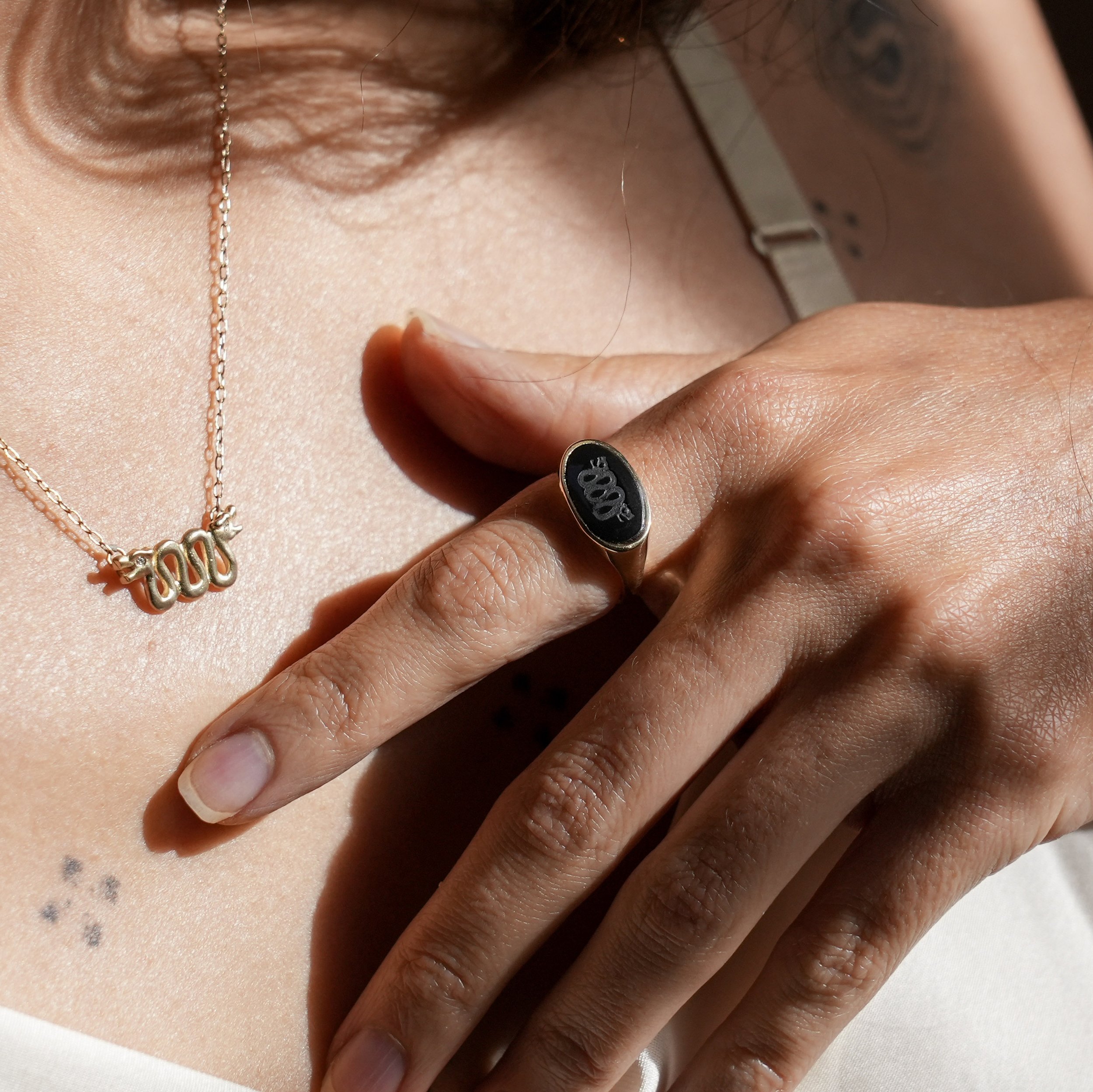 The Sello Ring with Obsidian in 14k Gold.jpg