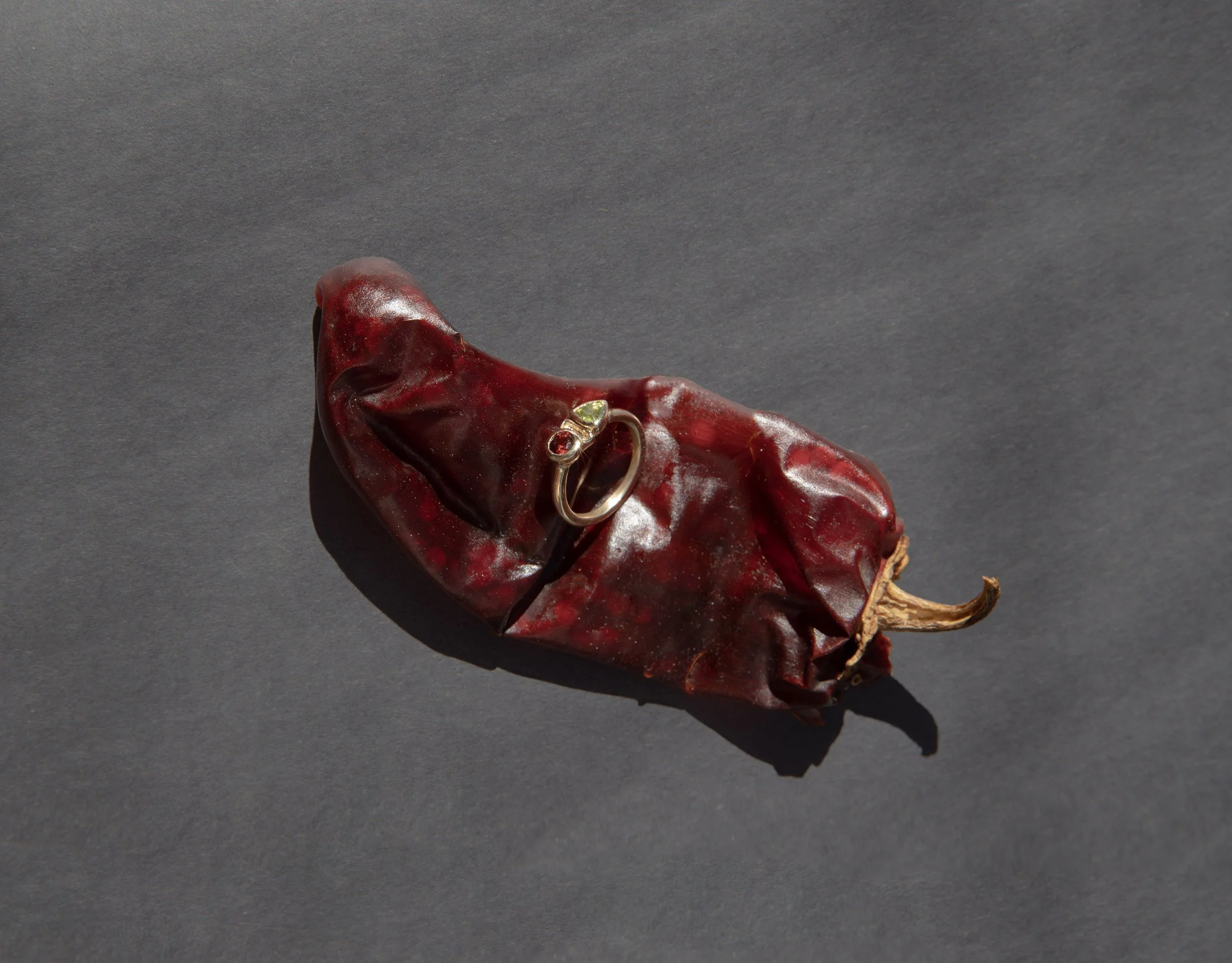 The Ofrenda Ring with Garnet and Peridot in 14k Gold-Alt1.jpg