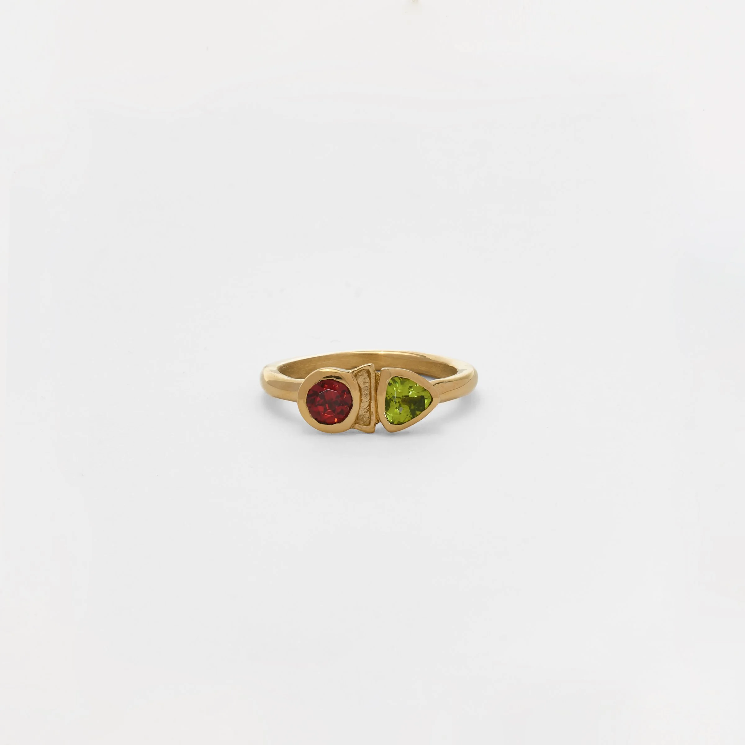 The Ofrenda Ring with Garnet and Peridot in 14k Gold.jpg