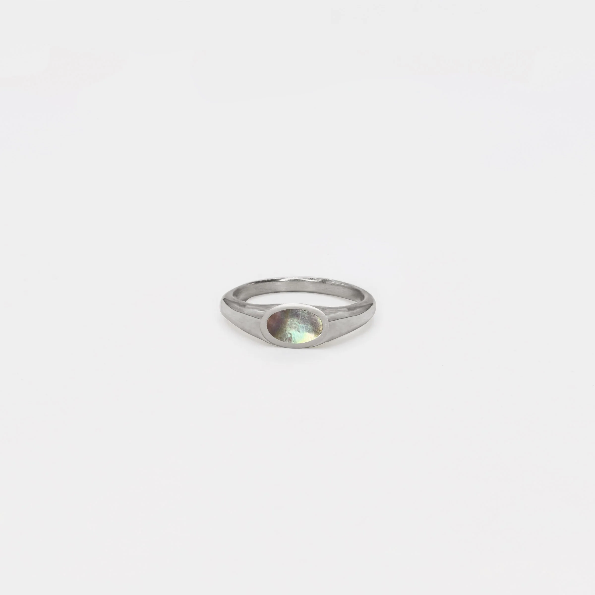 The Mini Pedestal Ring with Abalone in Silver.jpg