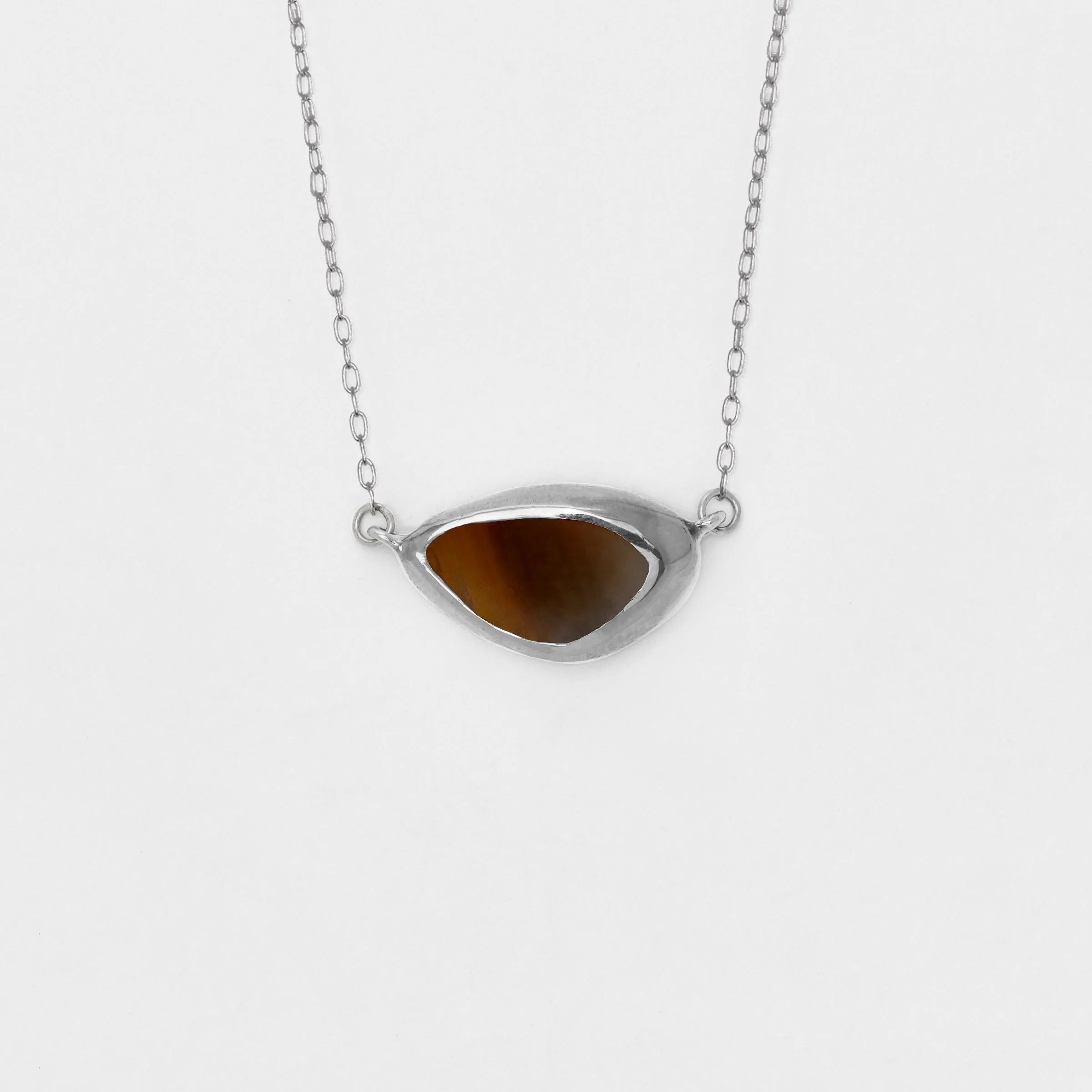 The Umbral Necklace No2 with Agate in Silver.jpg