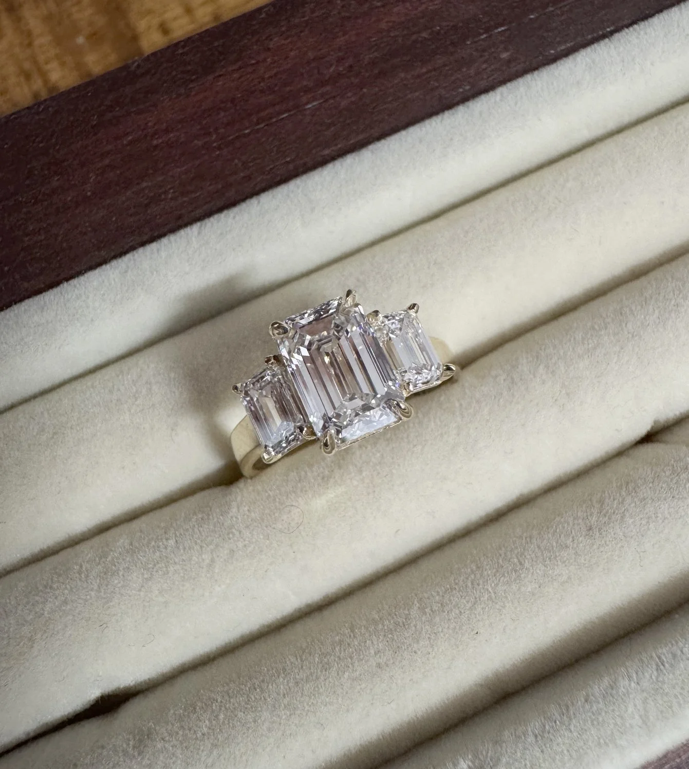 Paola and Chase’s Engagement Ring - 14k gold ring with over 3ct diamonds