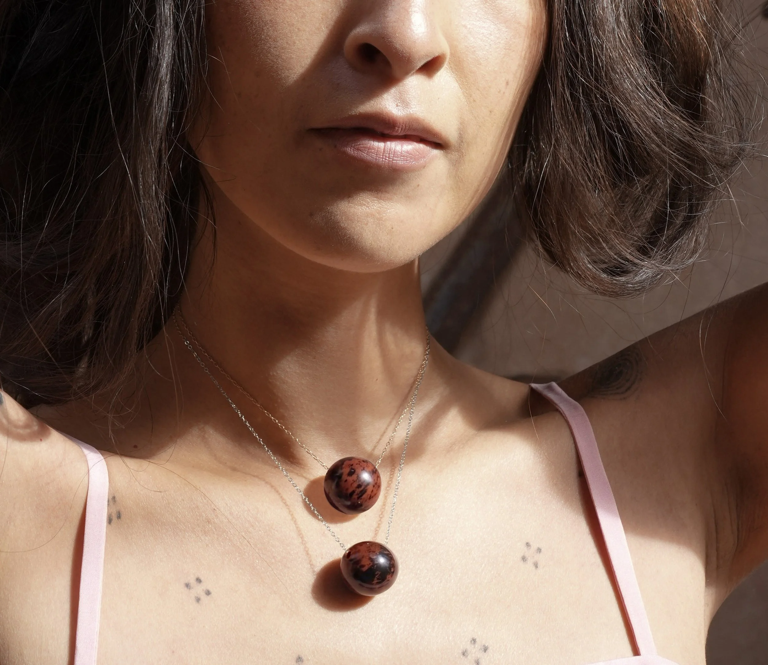 The Cuentas Necklace Obsidian 14k gold silver.jpg