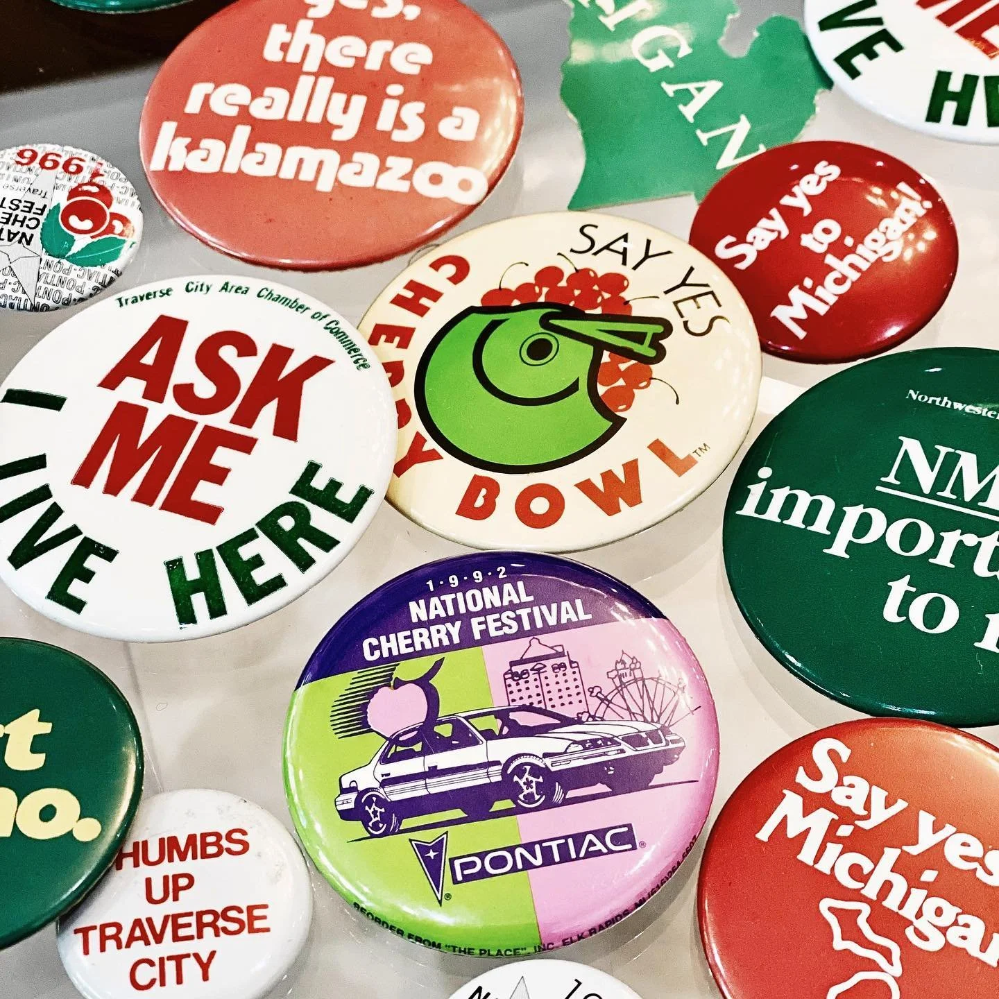 &ldquo;Thumbs up Traverse City!&rdquo; ⚪️🍒✋🏼 New pin drop at @compassrosetc 
#traversecity #michigan #tcmi #cherrybowl #kalamazoo #nmc #nationalcherryfestival #michigancherries #northwesternmichigancollege #sayyestomichigan
