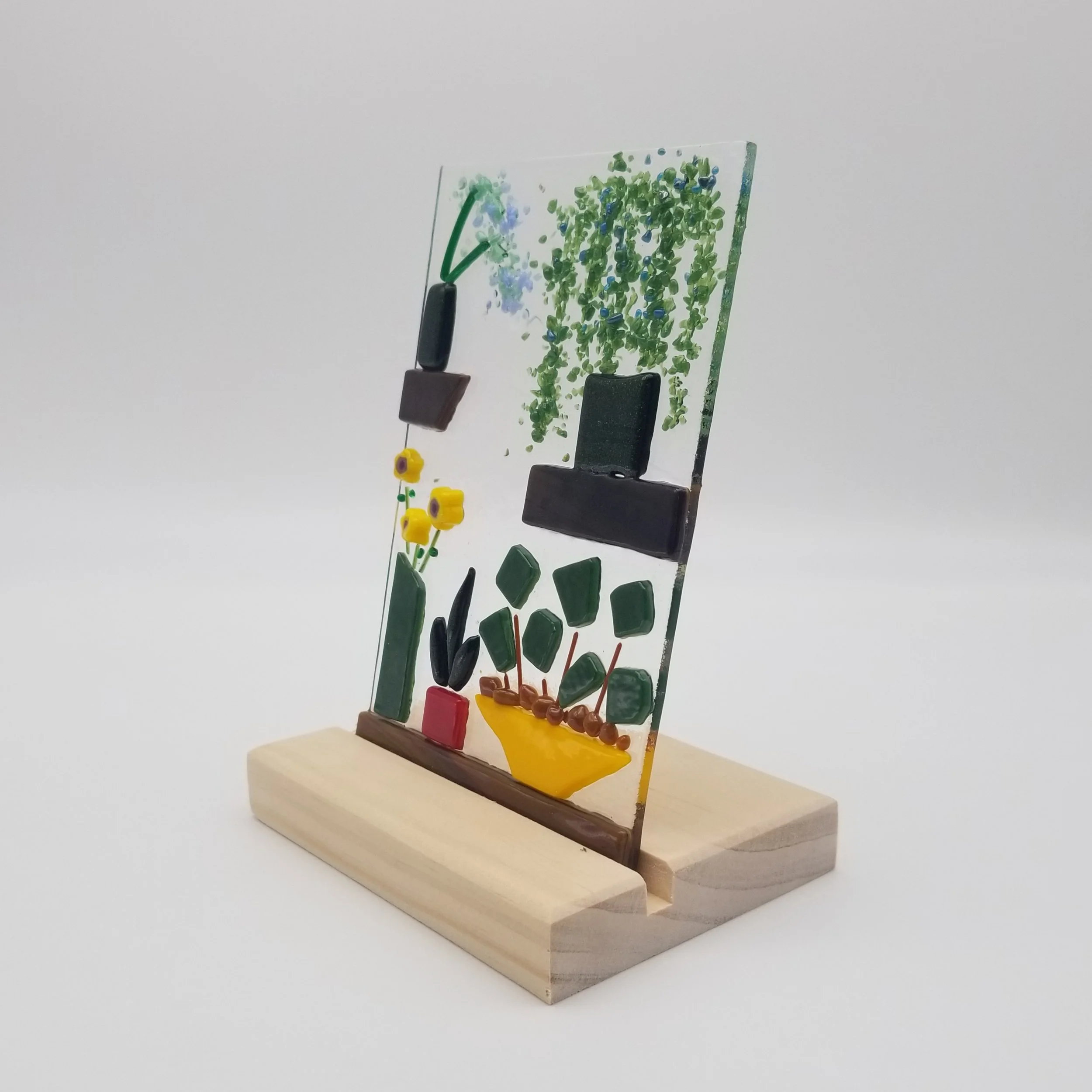 Planter Shelf Art: Touch of Blue