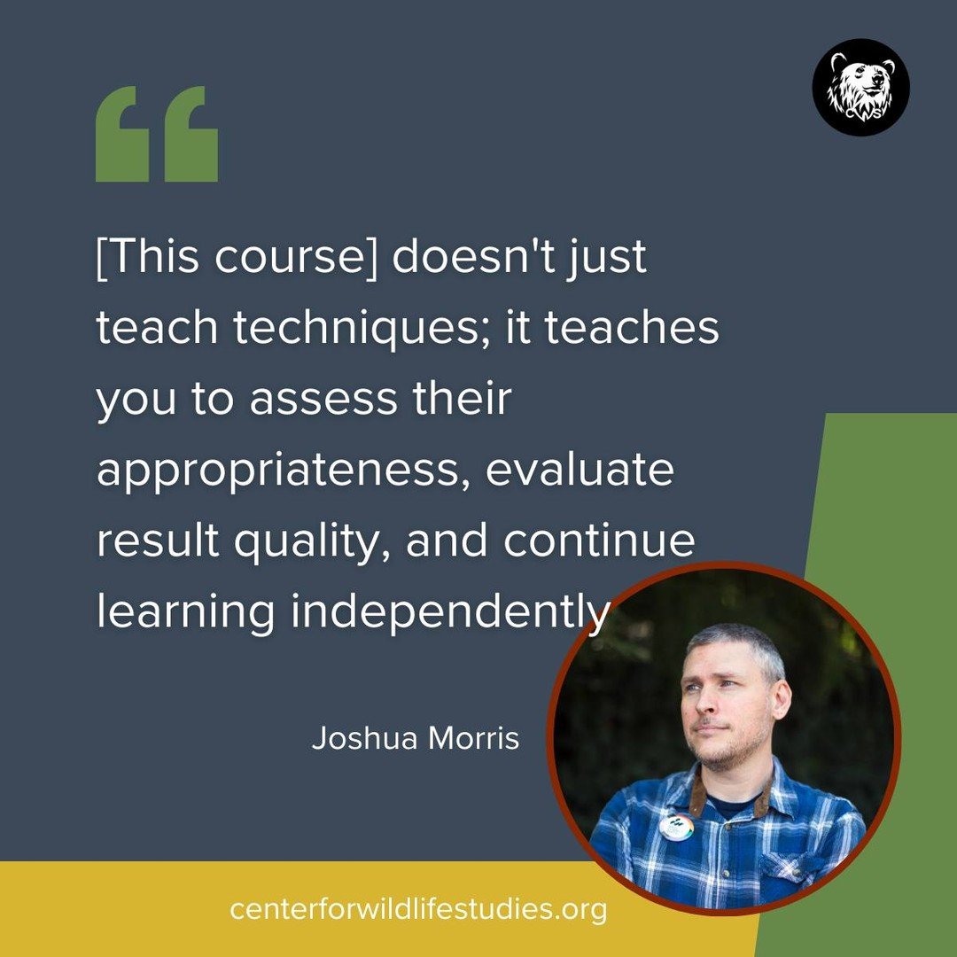 🎓 Did you know CWS offers Professional Certificates? 🌿

Ever wondered how you can elevate your career in ecology? Choose from our two Professional Certificate programs: Applies Quantitative Ecology and Conservation Planning 🌍

Joshua Morris did ju