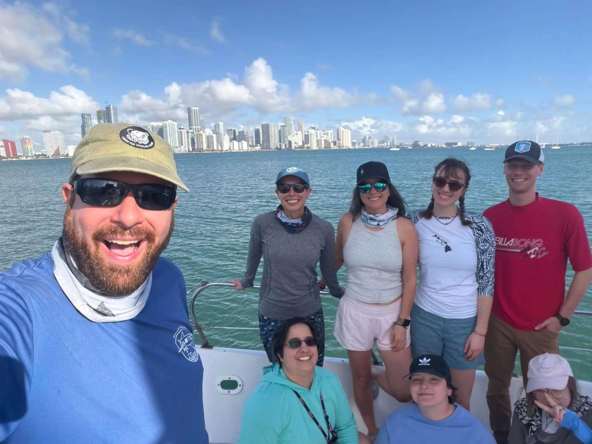 CWS students are in Miami this week with Dr. David Shiffman for the Biology and Ecology of Sharks field course. They&rsquo;re living on a research vessel and catching, tagging, measuring, sampling, and releasing sharks. Yesterday, they caught two 8-f