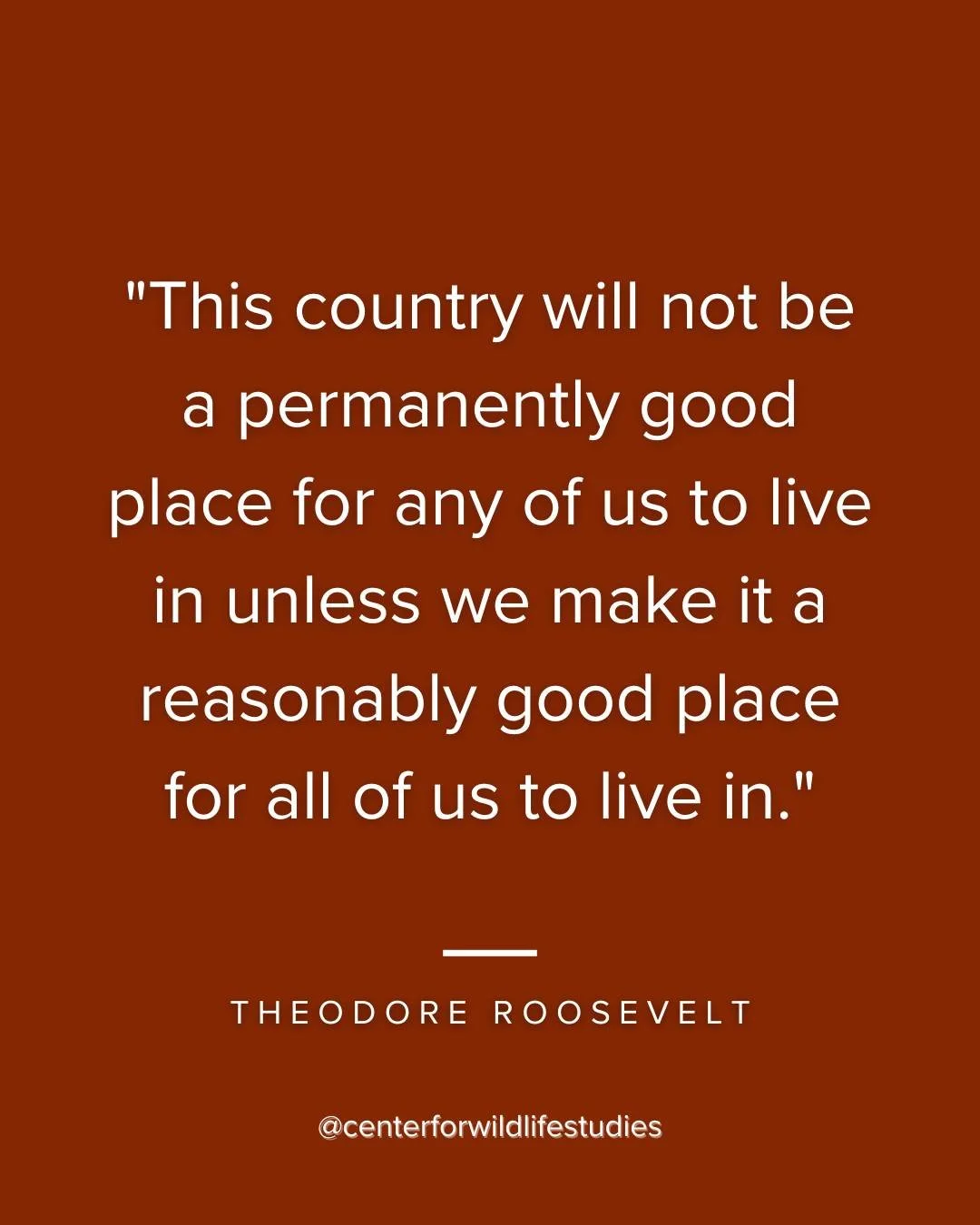 Theodore Roosevelt said it well when he stated, "This country will not be a permanently good place for any of us to live in unless we make it a reasonably good place for all of us to live in." 

Do you have a favorite Roosevelt quote or ano