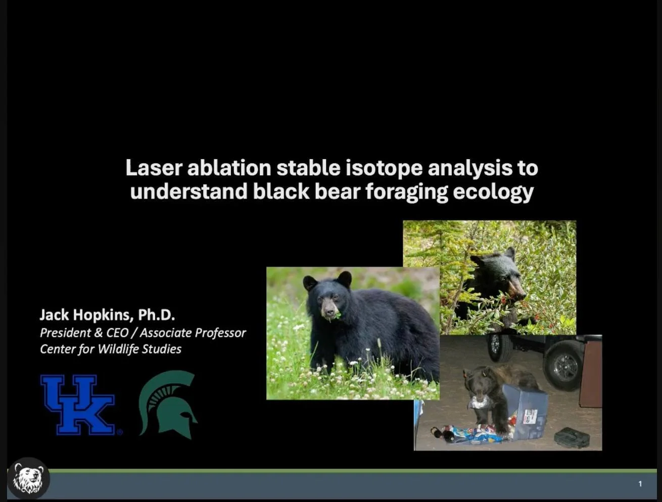 In case you missed it, our most recent installment of Wildlife Wednesday was truly enlightening, featuring CWS President Dr. Jack Hopkins.

He delved into the fascinating topic of using laser ablation stable isotope analysis to understand the intrica