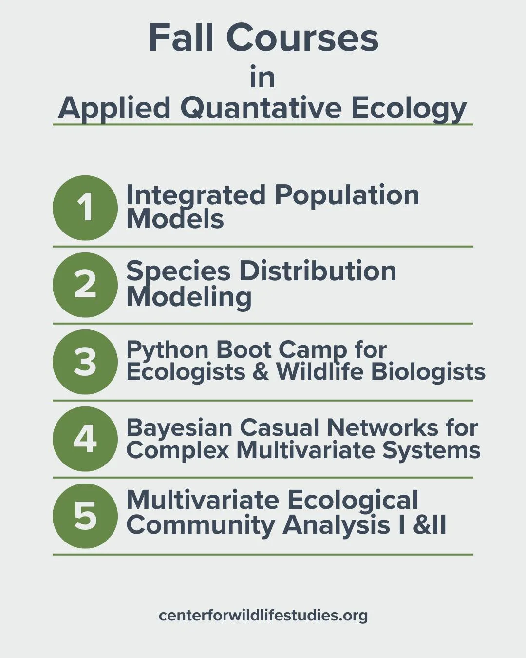 🍂 Excited for Fall? Check out our Applied Quantitative Ecological courses! 📚✨

Curious about how these courses can ignite your passion for ecology? Dive into our offerings and find your perfect fit.

🔍 Got questions? Drop them below&mdash;we&rsquo