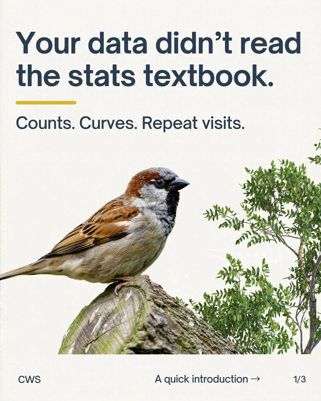 Got the data. Now comes the &ldquo;which model?&rdquo; question.

Swipe for a quick introduction to three tools used in ecology, then explore the course through the link in our bio.

Save this for the next time you&rsquo;re planning an analysis.

#Qu