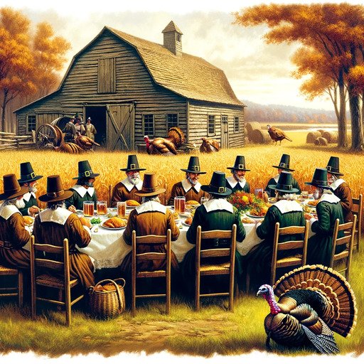 A+Thanksgiving+scene+with+pilgrims+sharing+dinner+outside.jpg